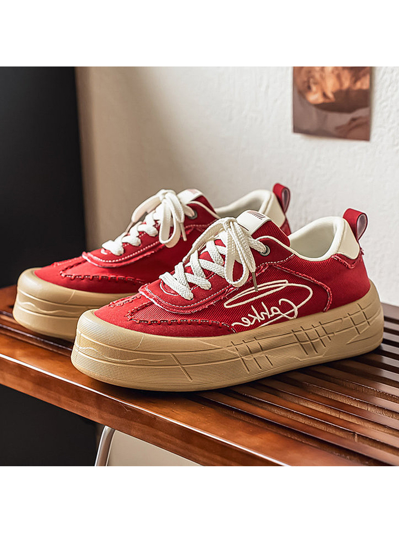 Red Crimson Casual Sneakers