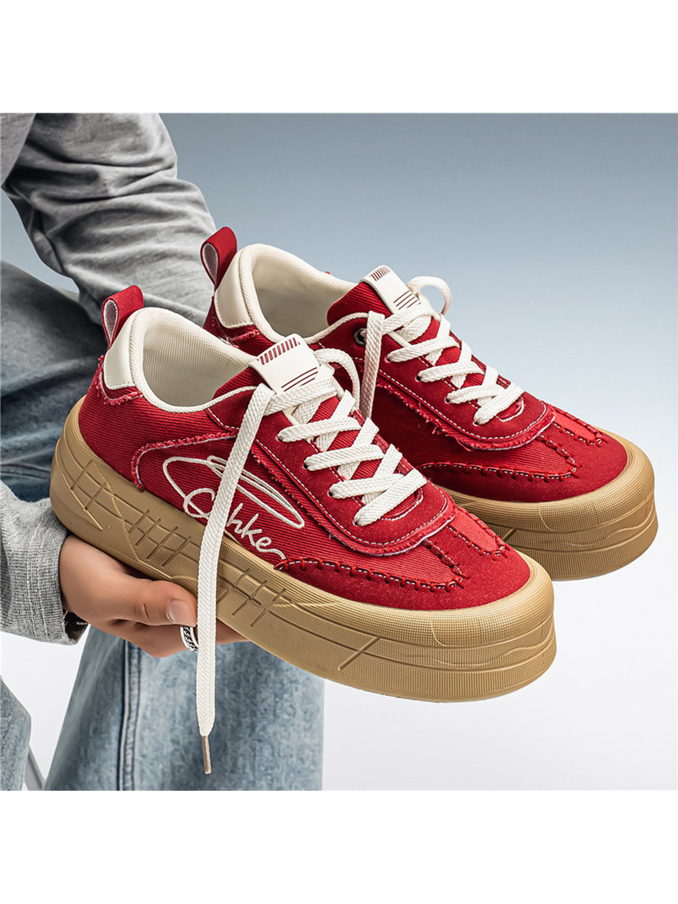 Red Crimson Casual Sneakers