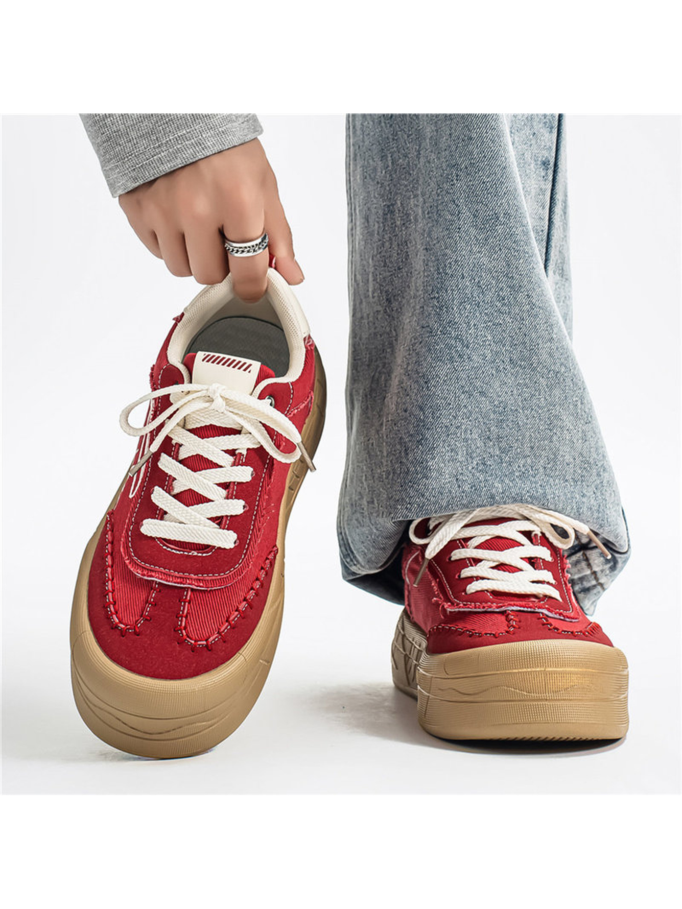Red Crimson Casual Sneakers