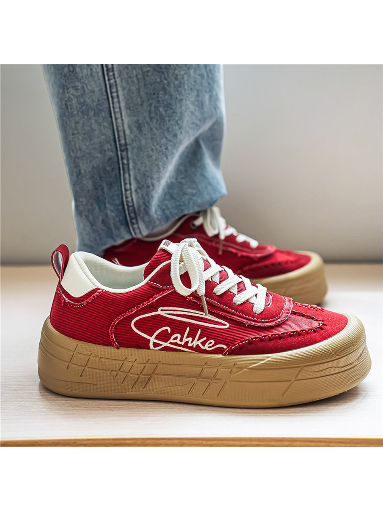 Red Crimson Casual Sneakers