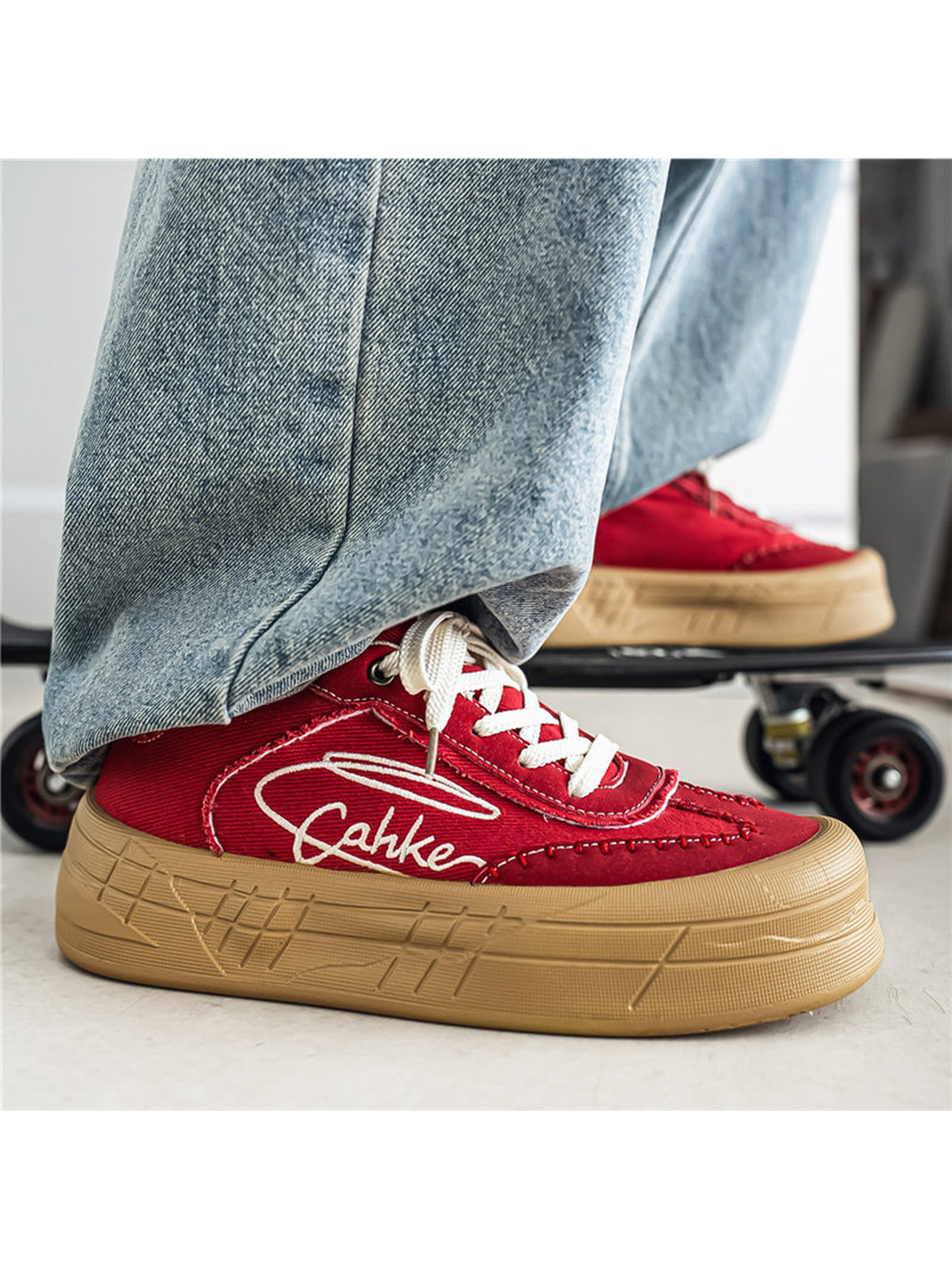 Red Crimson Casual Sneakers