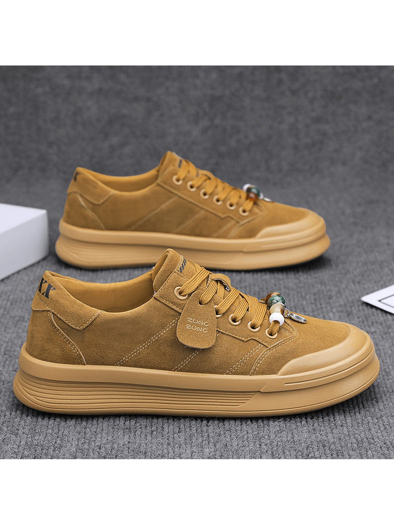 Yellow Suede Casual Shoes