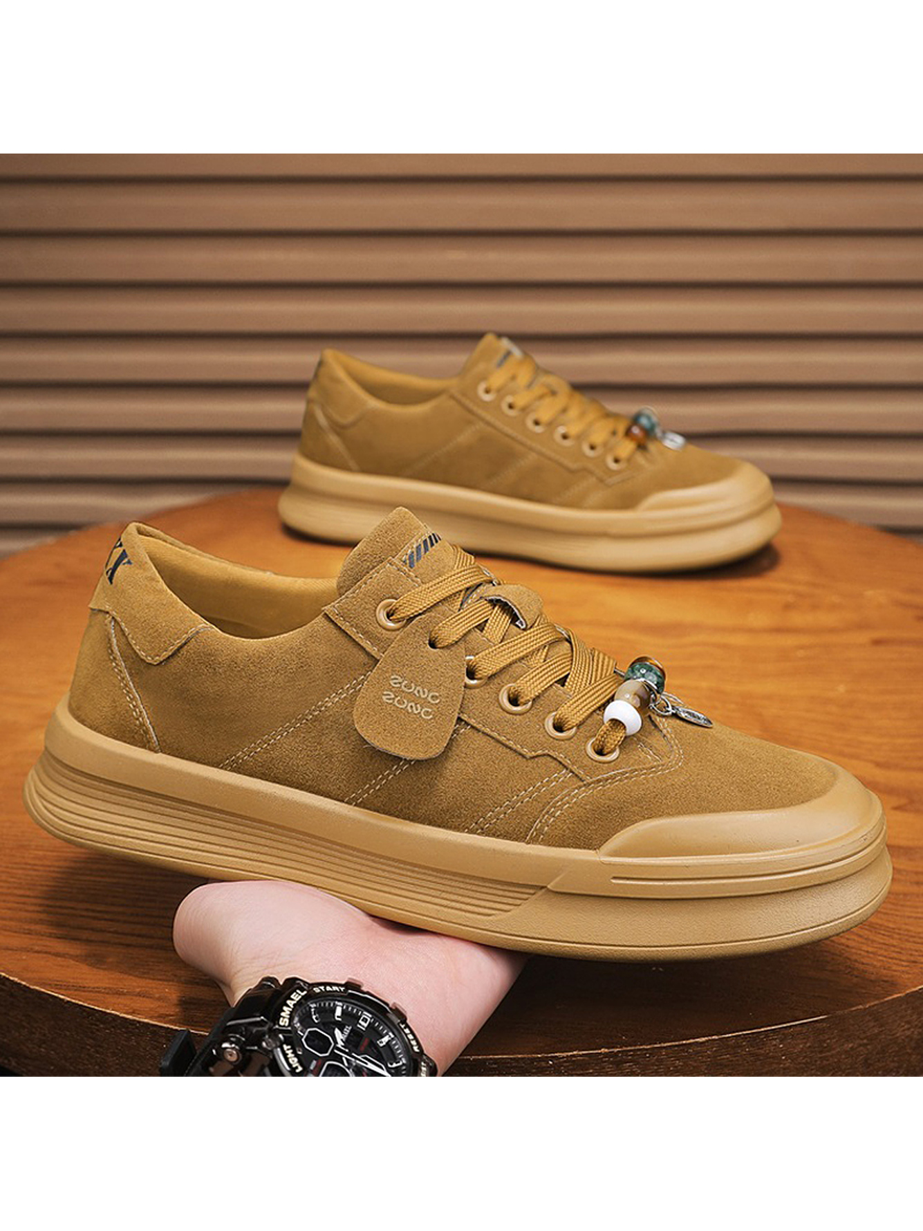 Yellow Suede Casual Shoes
