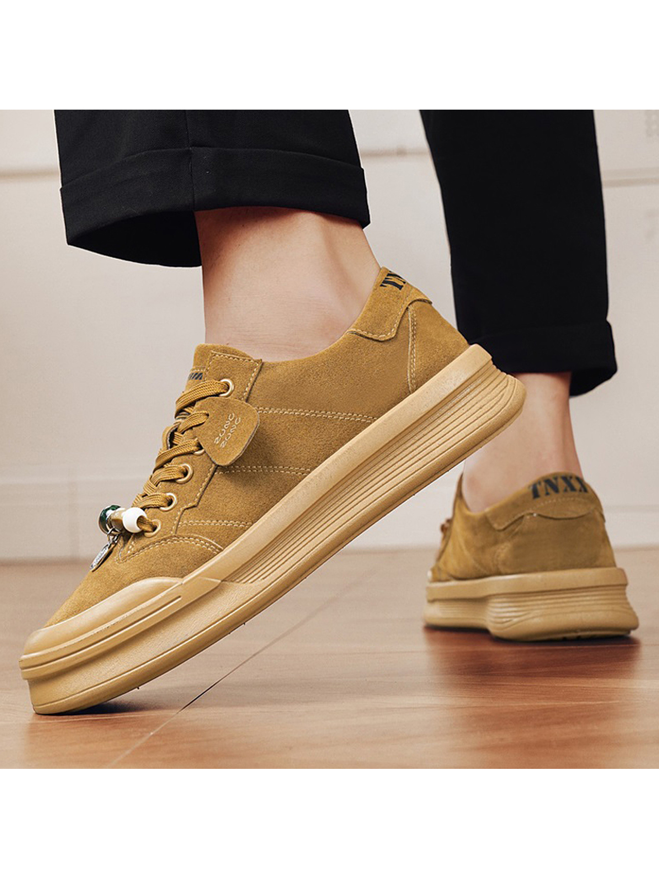 Yellow Suede Casual Shoes