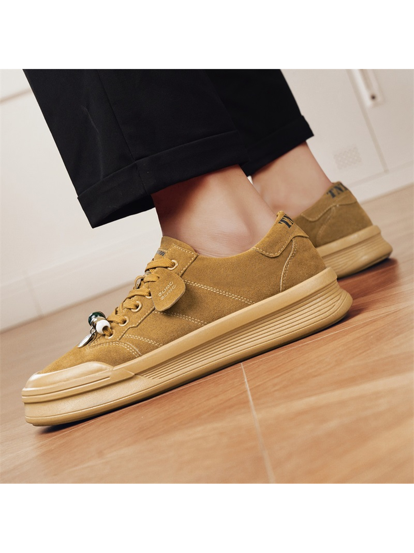 Yellow Suede Casual Shoes