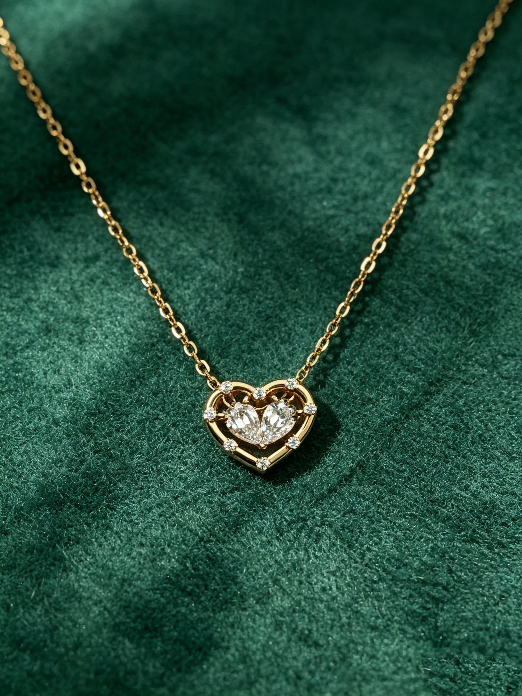 Gold Solid Pendant Necklace