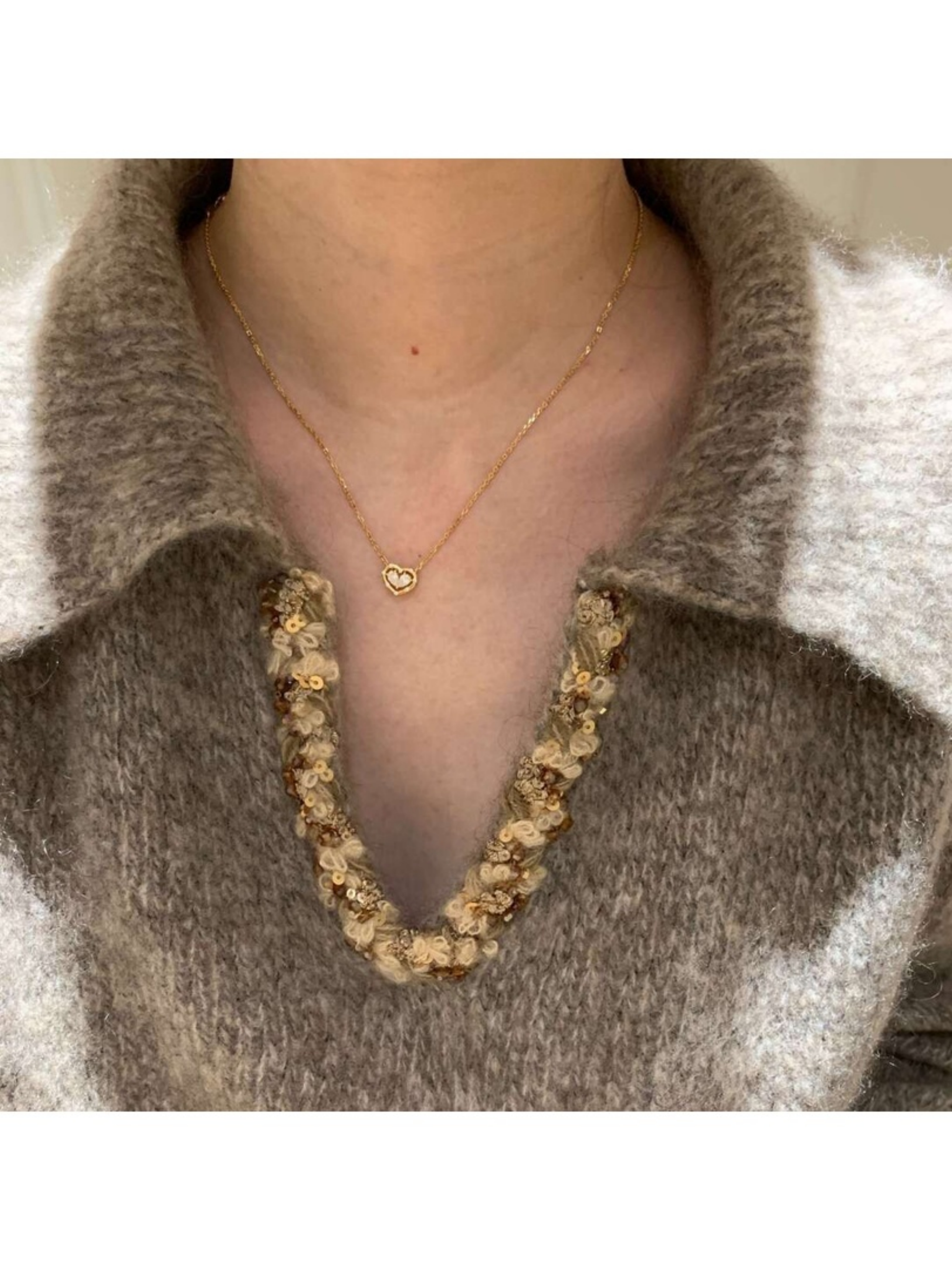 Gold Solid Pendant Necklace