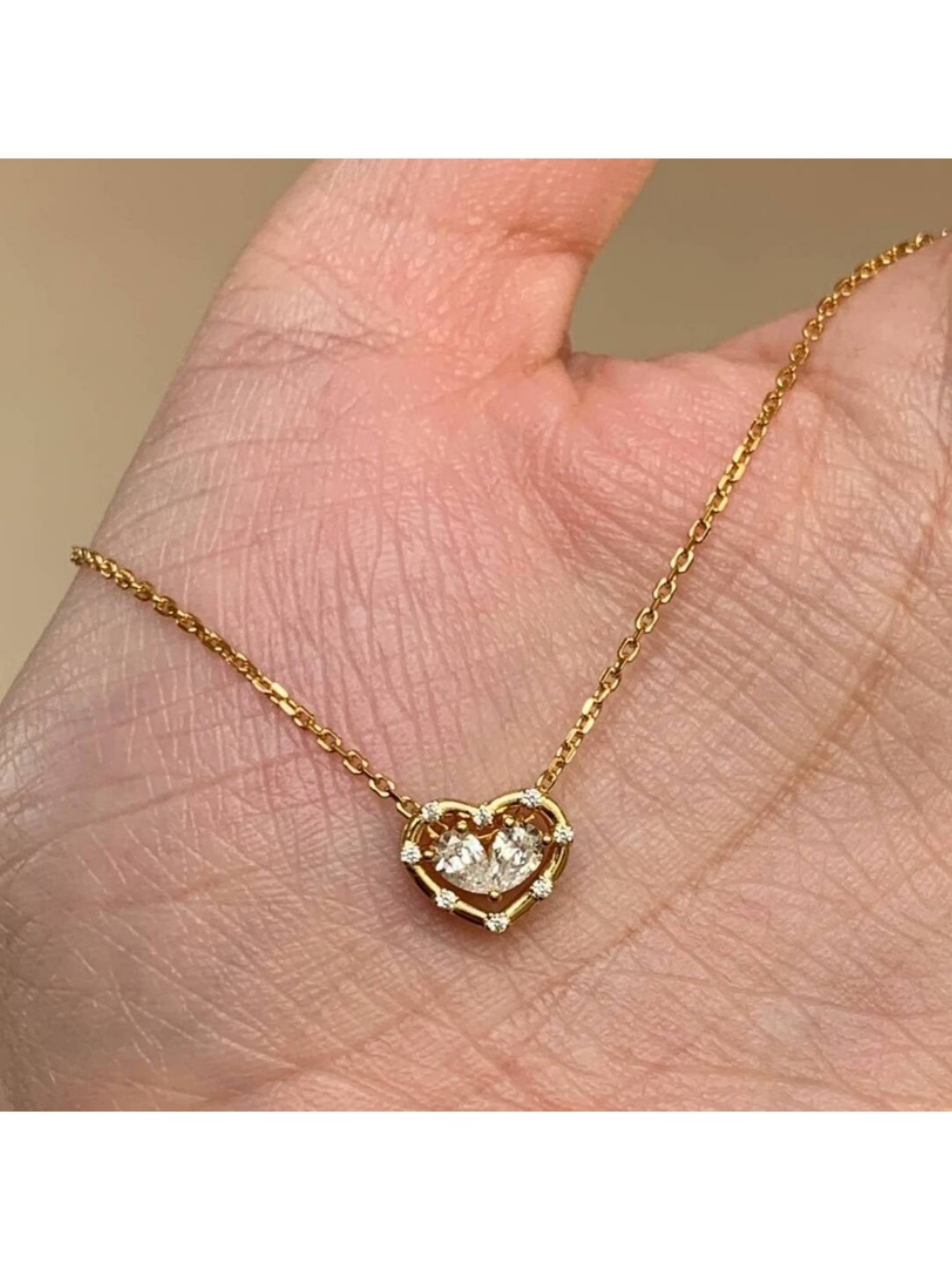 Gold Solid Pendant Necklace