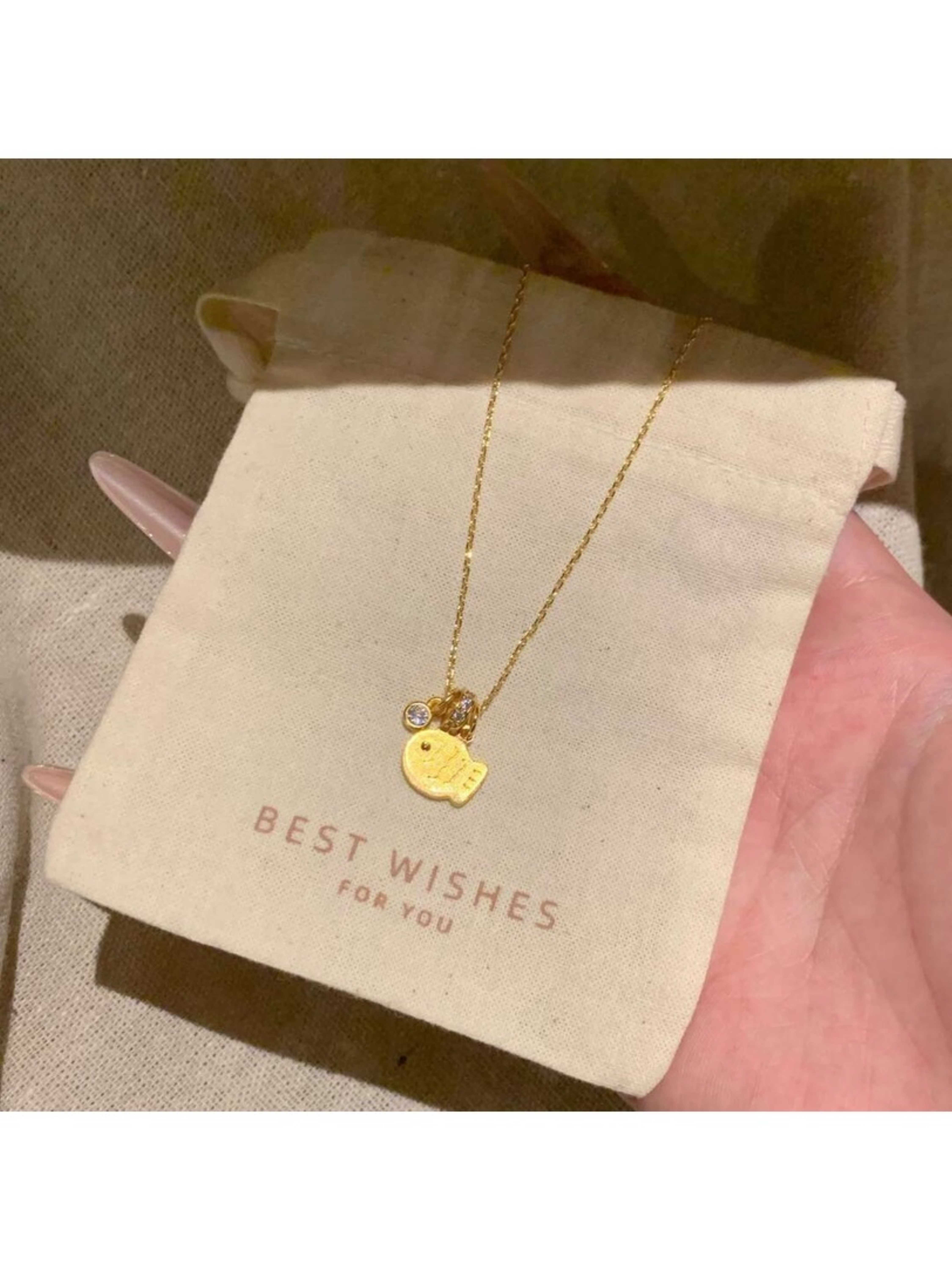 Gold Solid Chain Necklace