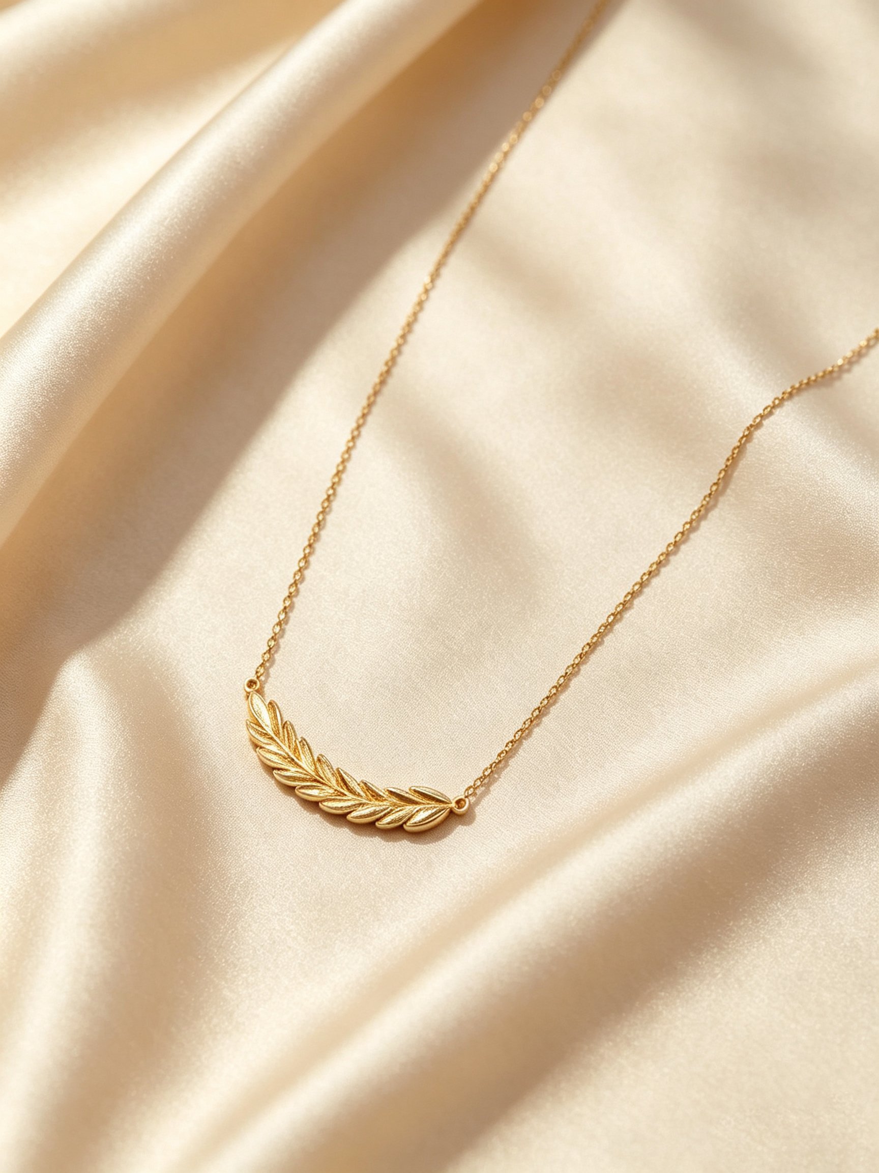 Gold Texture Delicate Necklace