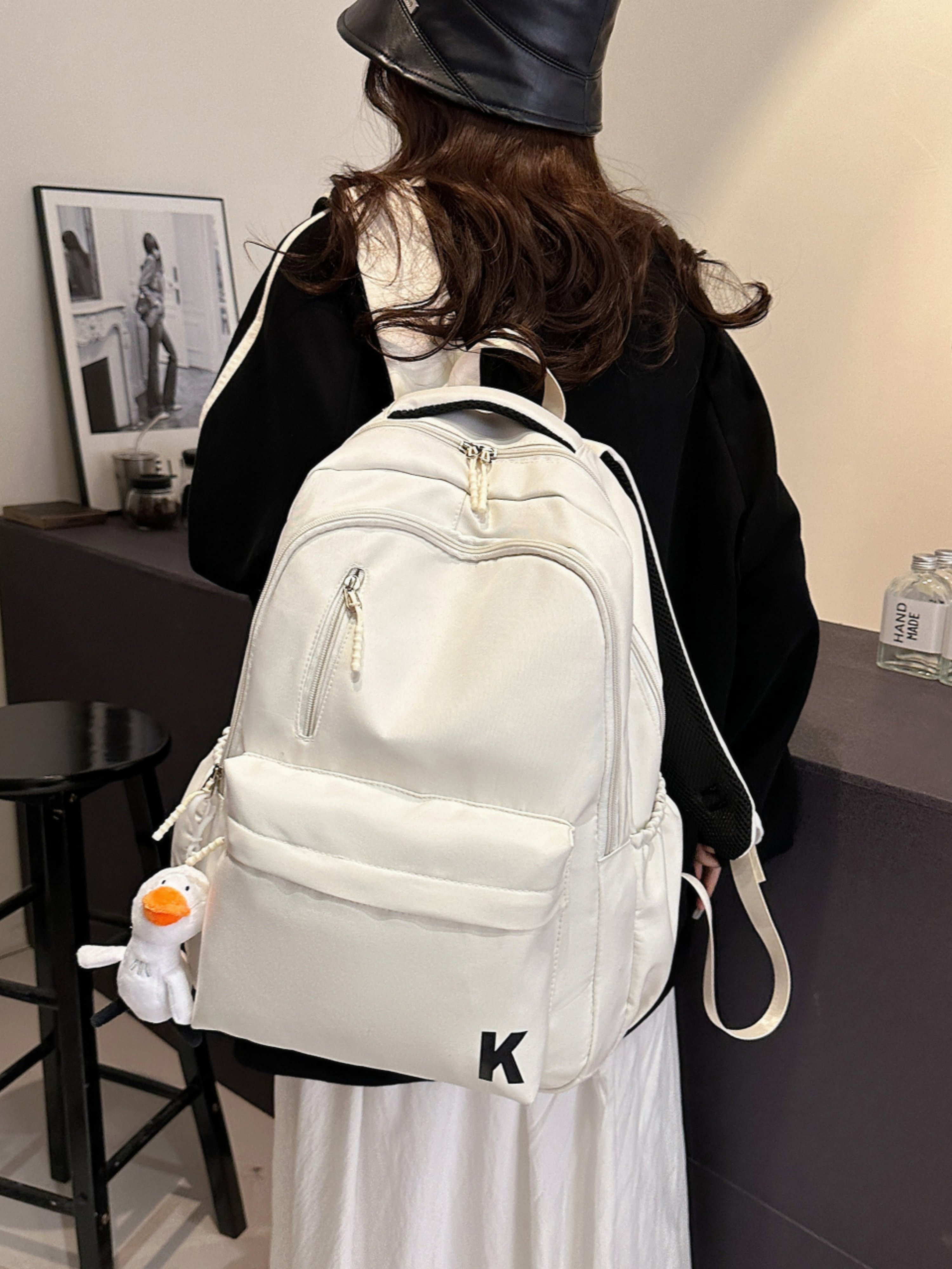 Off-White Plain Backpack