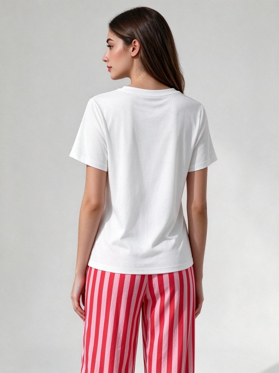 Dolce Vita Striped T-Shirt and Pyjama Set