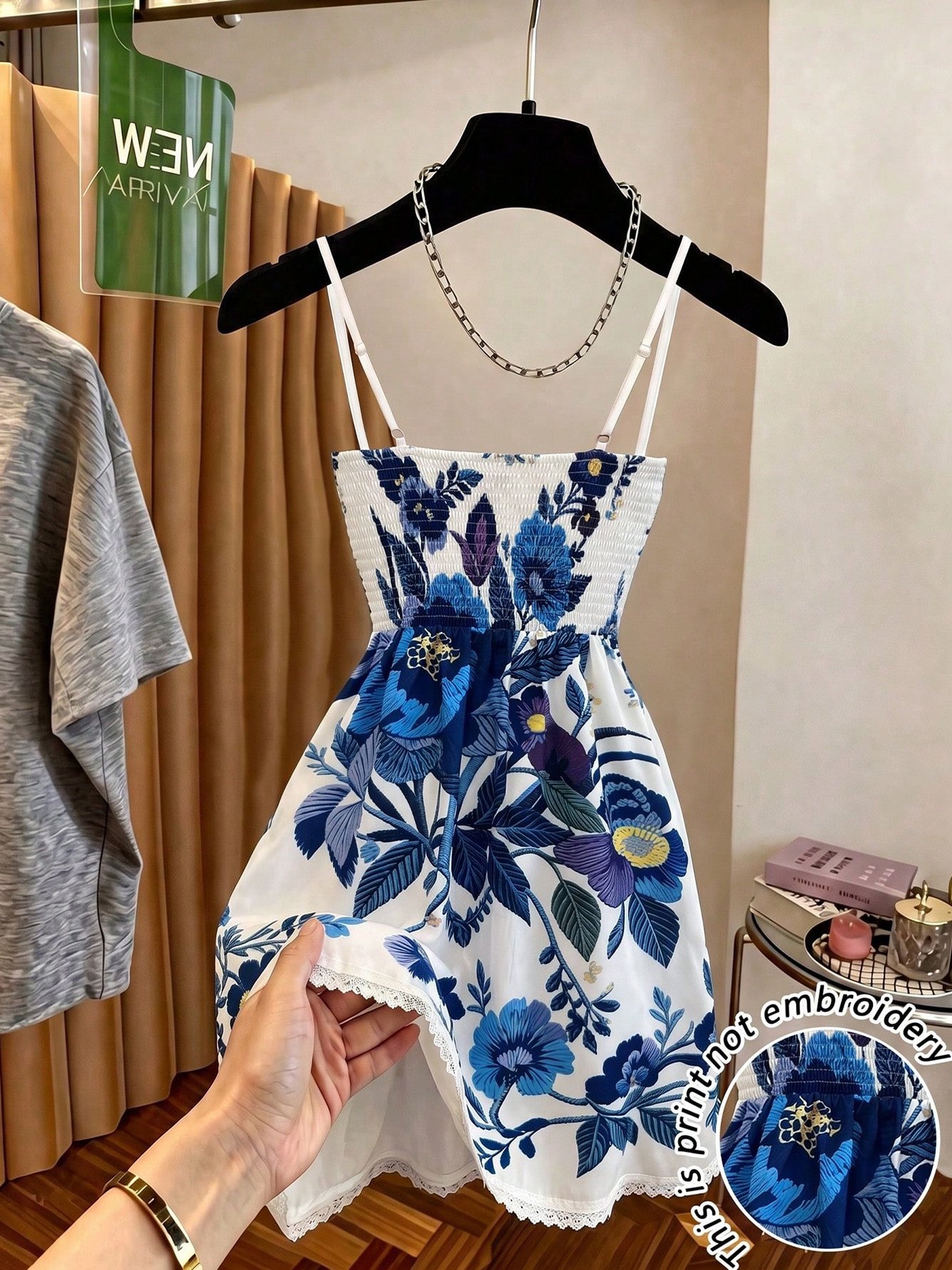 Floral Print Sleeveless Mini Dress
