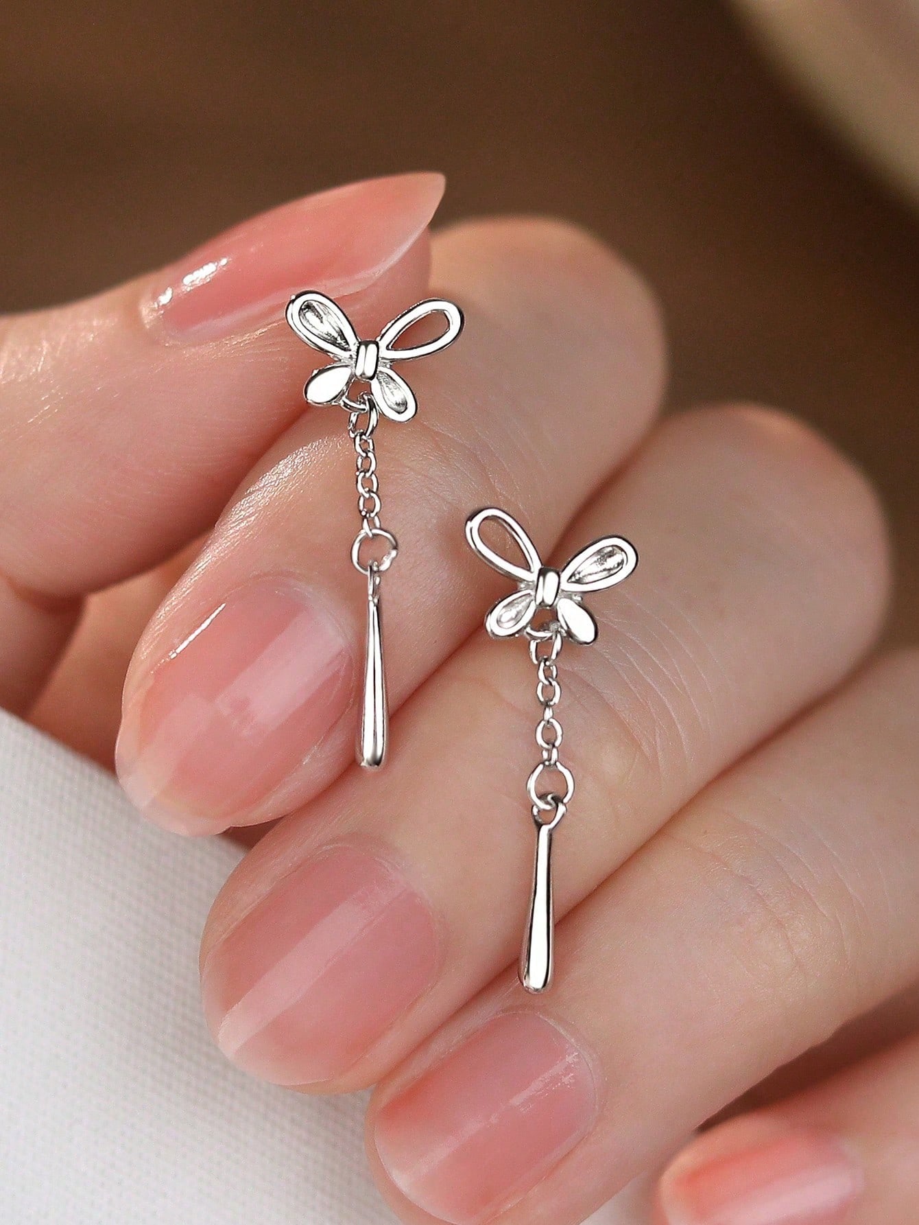 Silver Plain Earrings