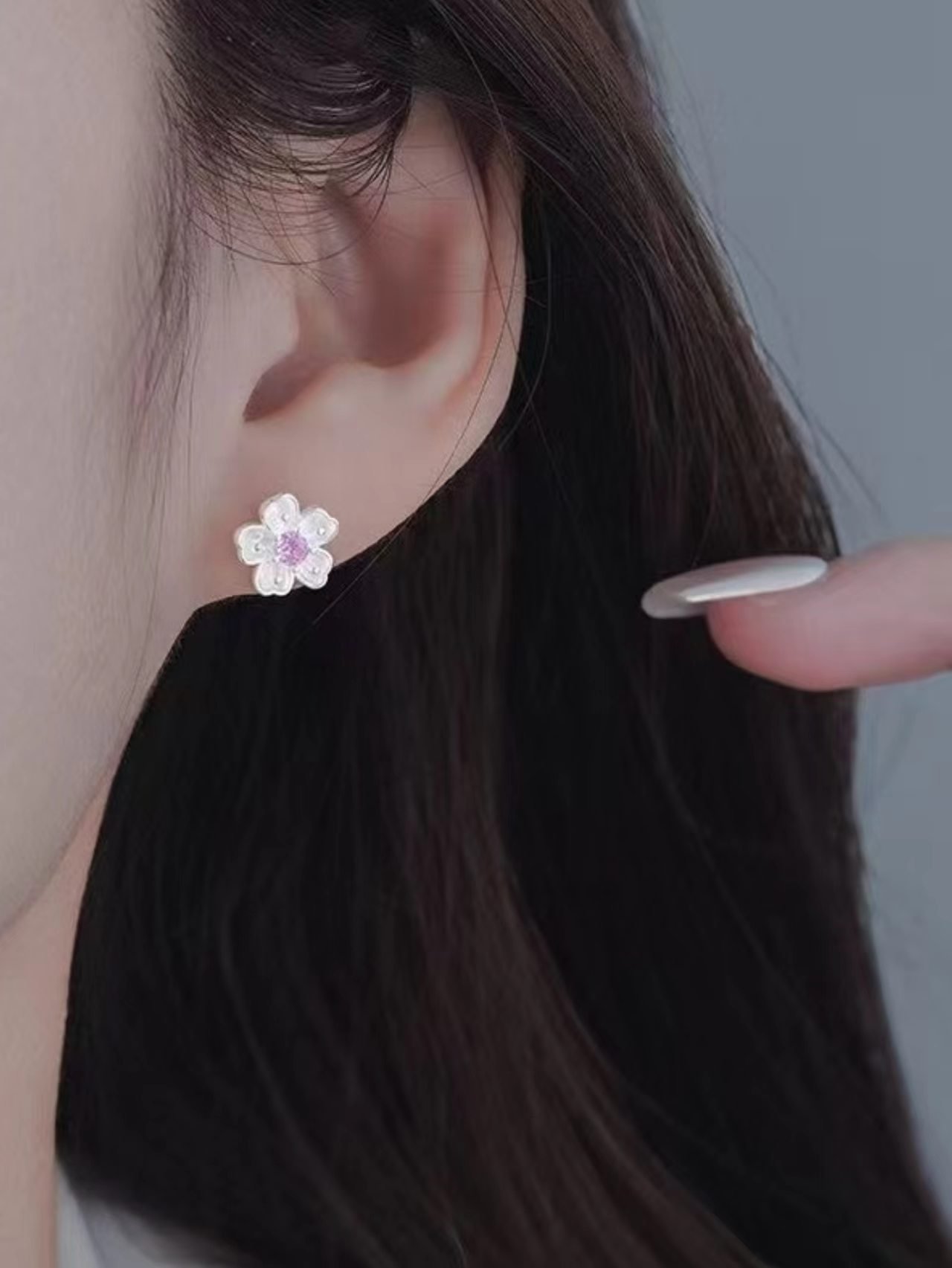 Silver Solid Stud Earrings