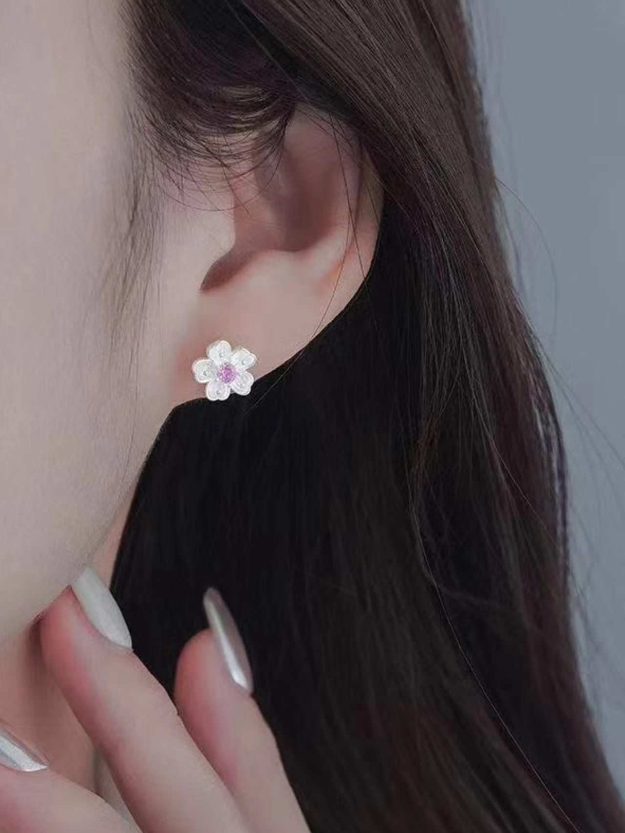 Silver Solid Stud Earrings