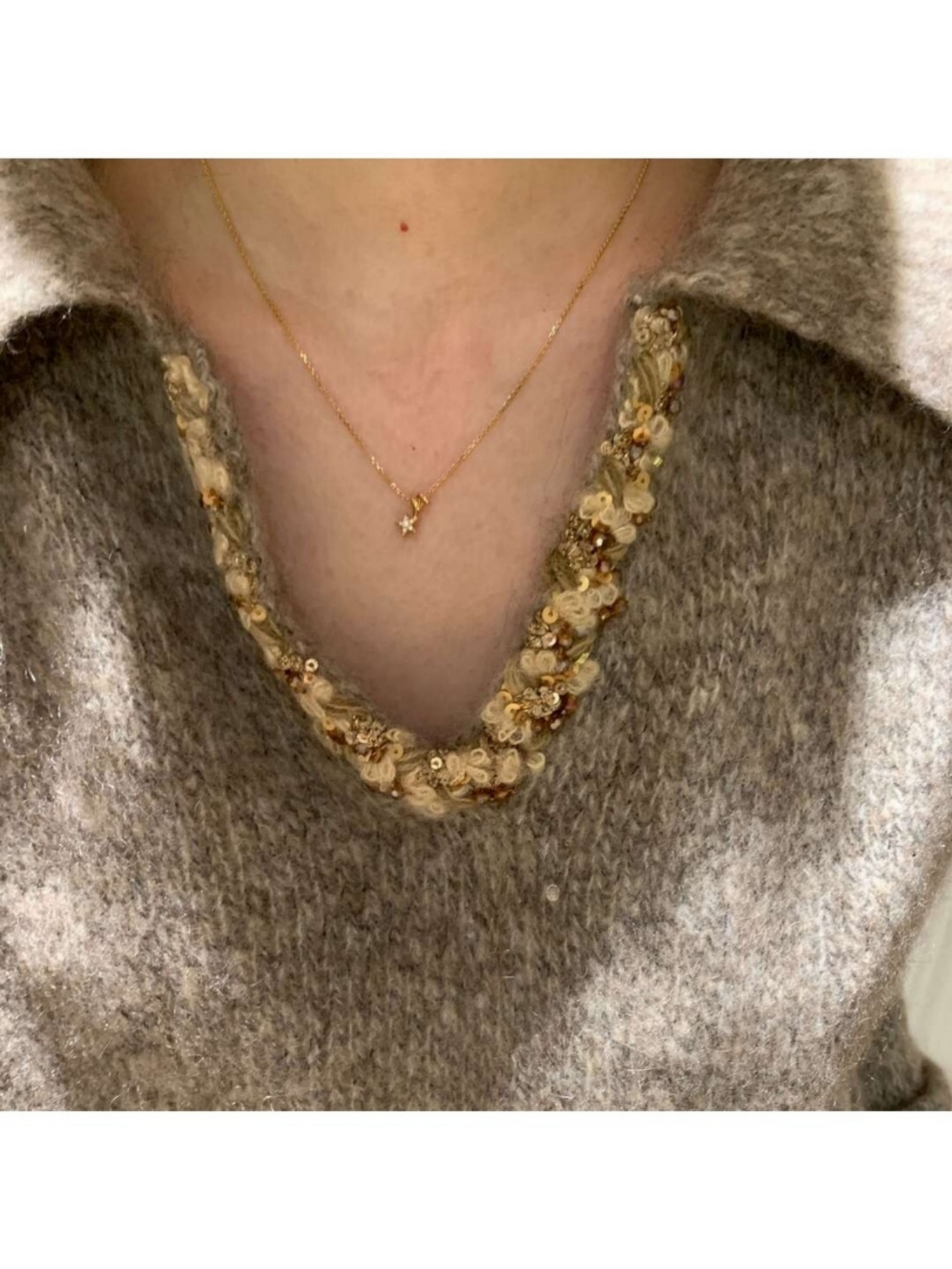Gold Solid Pendant Necklace
