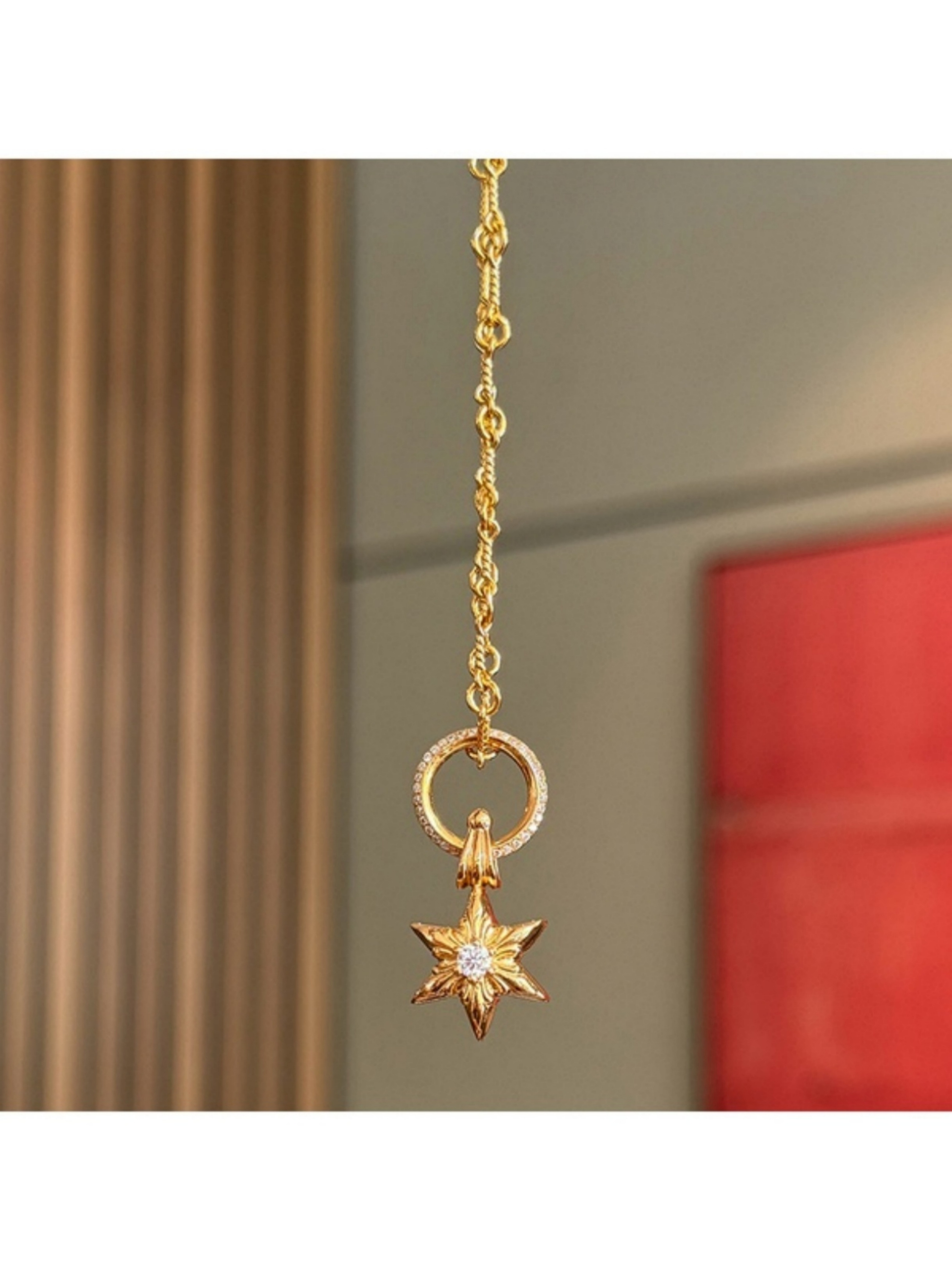 Gold Solid Pendant Necklace