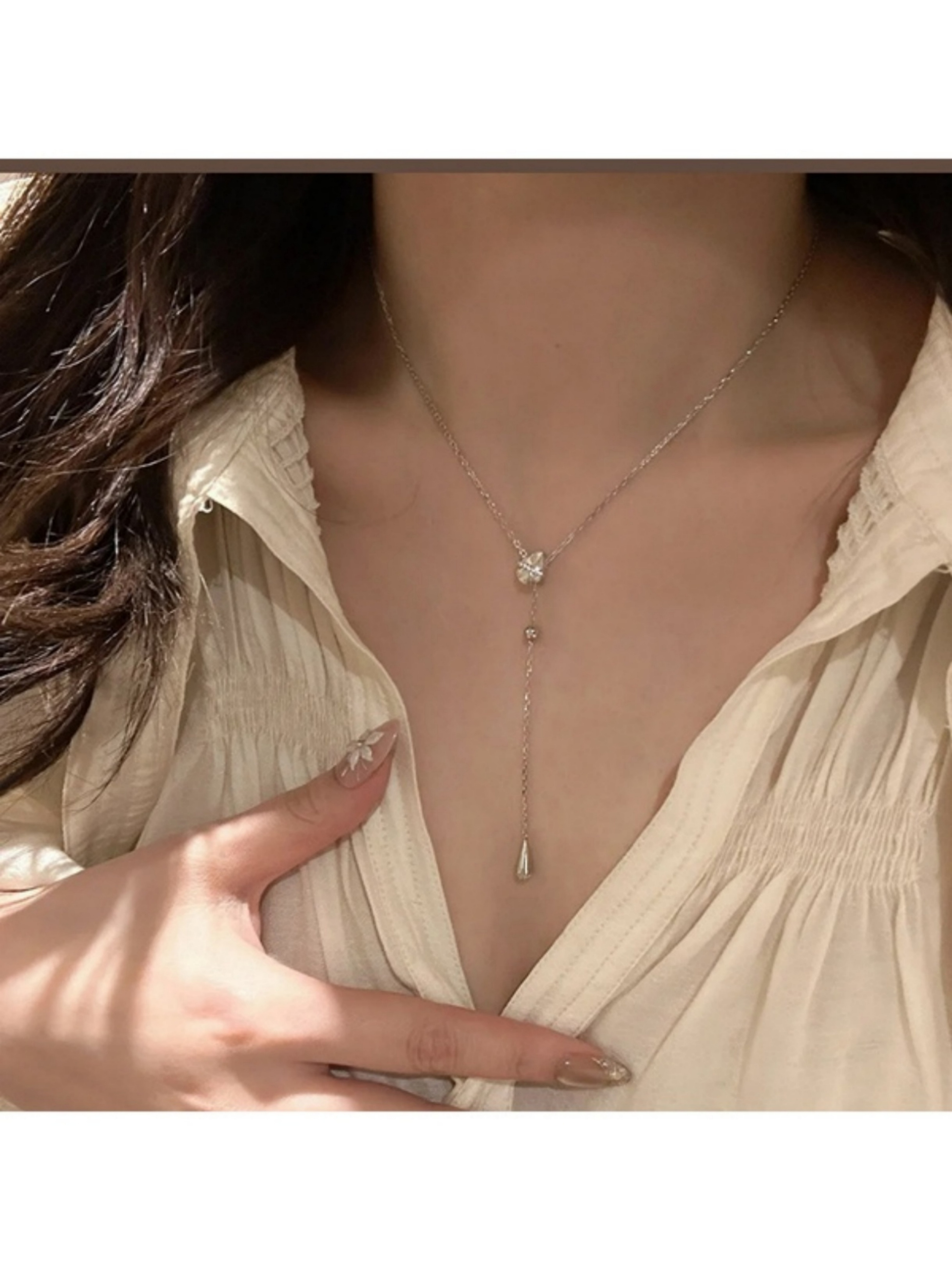 Silver Solid Y Necks and Lariats