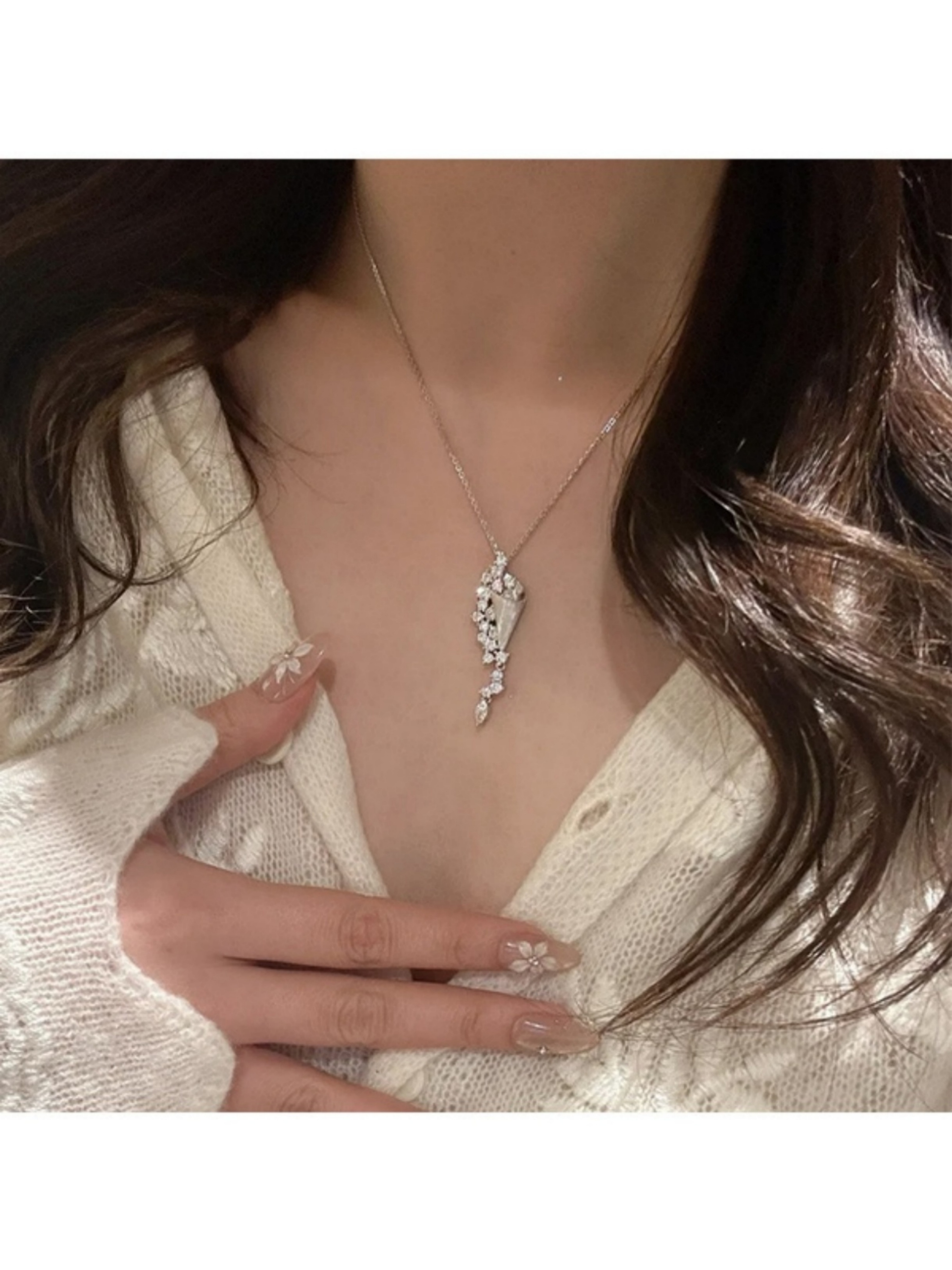 Silver Solid Pendant Necklace