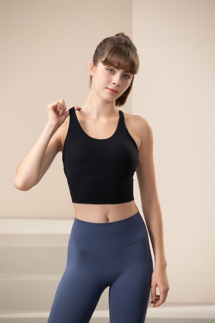 Black Activewear Sports Bra