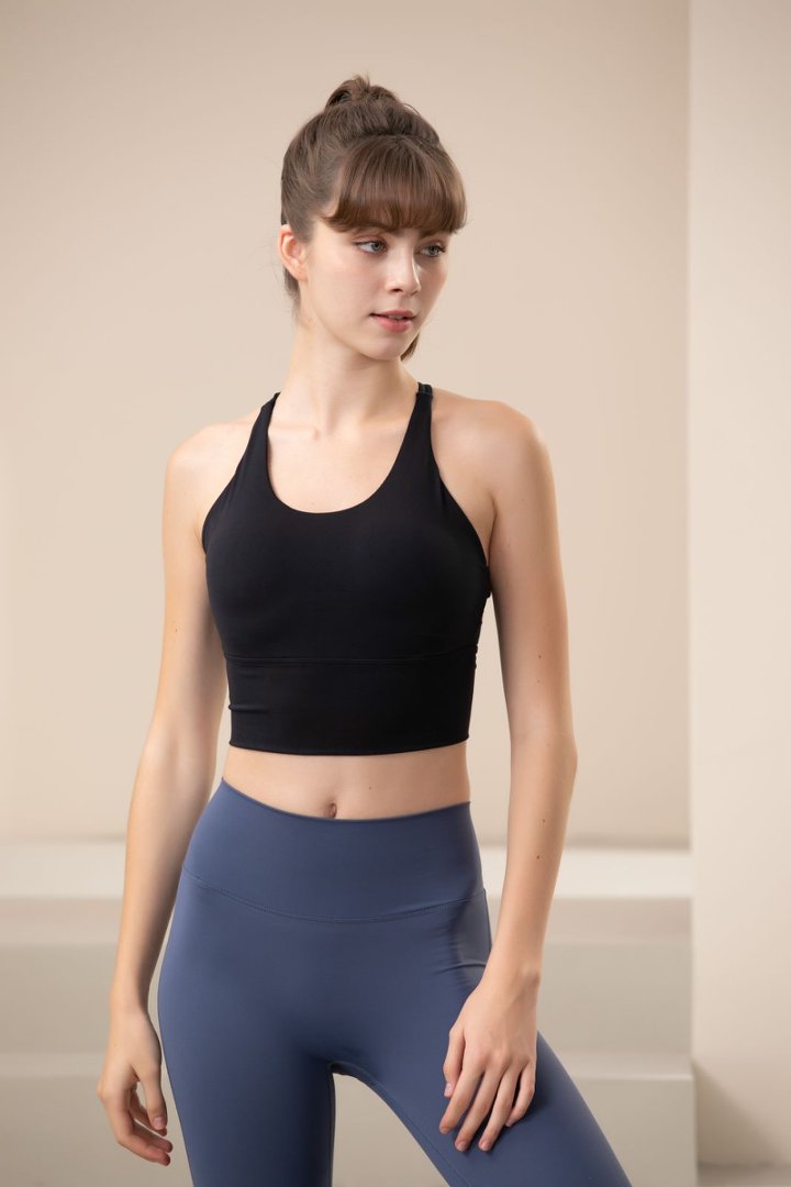 Black Activewear Sports Bra