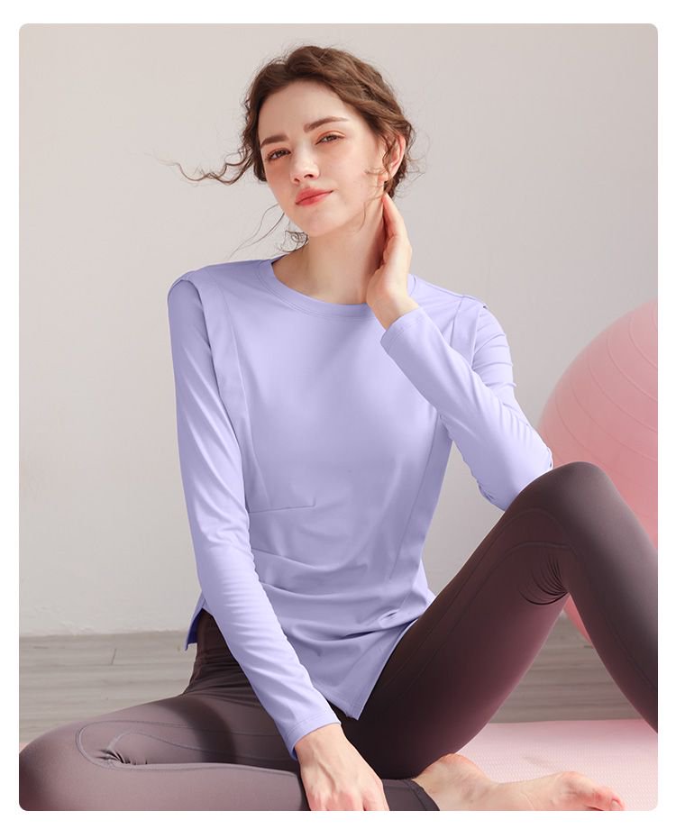 Lilac Asymmetric Activewear Top