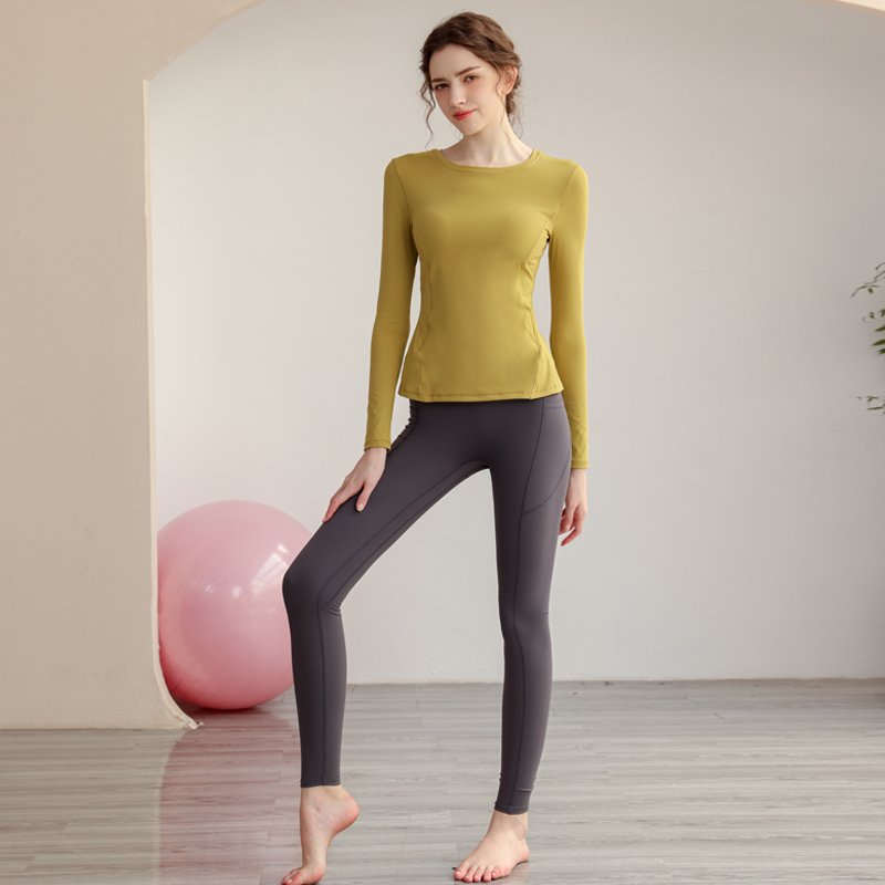 Green Long Sleeve Activewear Top
