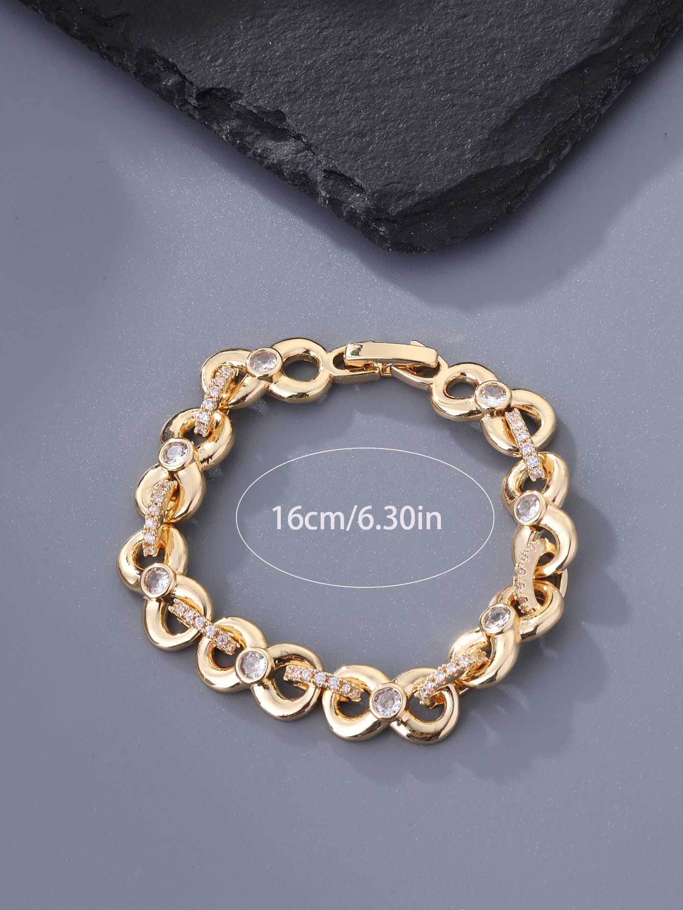 Gold Cubic Zirconia Bracelet