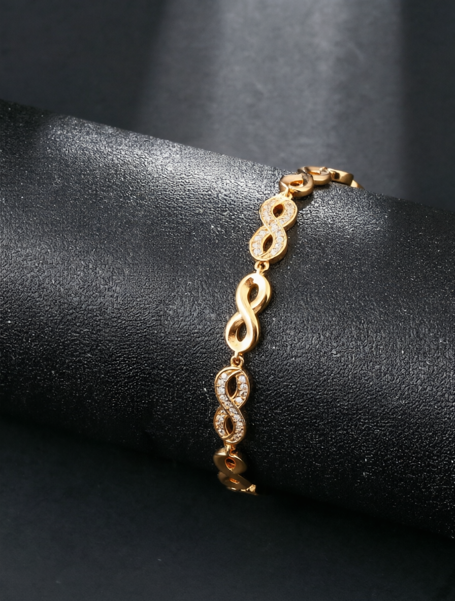 Gold Cubic Zirconia Bracelet