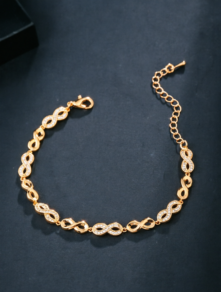 Gold Cubic Zirconia Bracelet