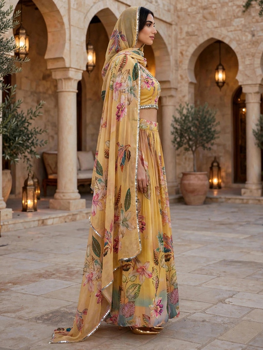 Yellow Floral Charm Co-ord Set