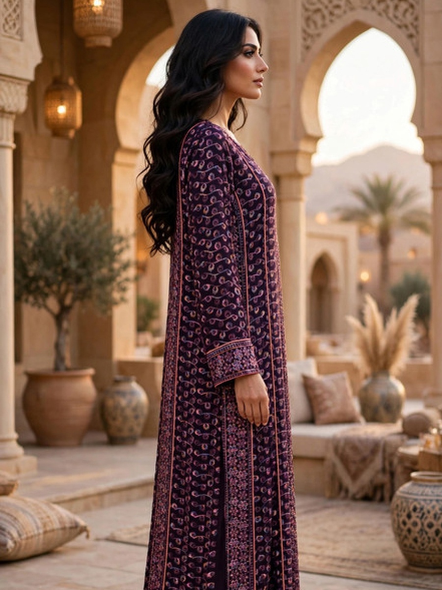 Purple Royal Threads Jalabiya