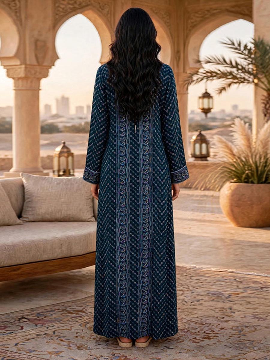 Green Paisley Royal Threads Jalabiya
