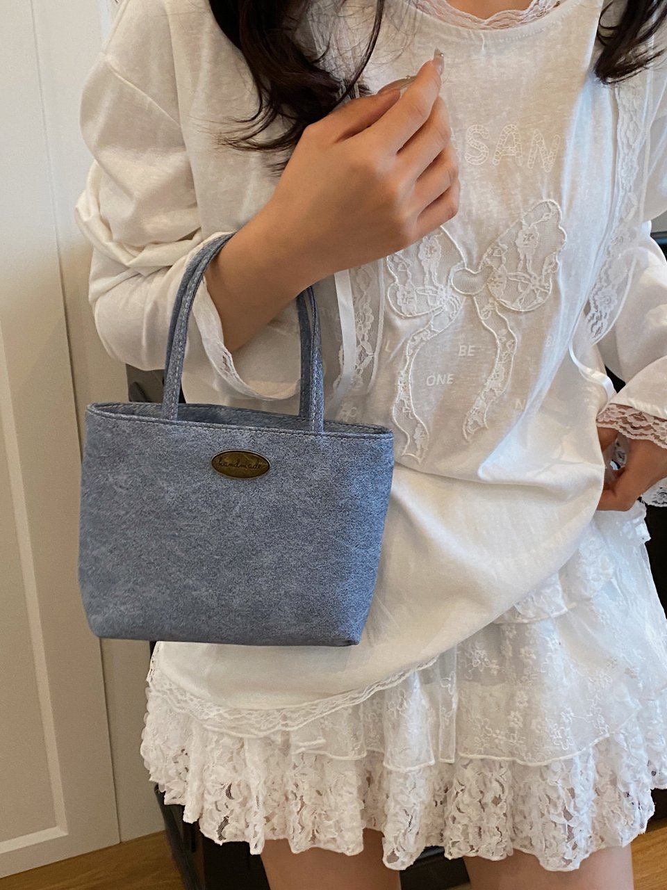 Blue Mini Tote Bag