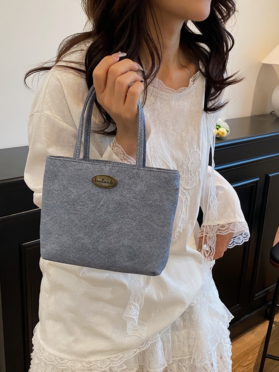 Blue Mini Tote Bag