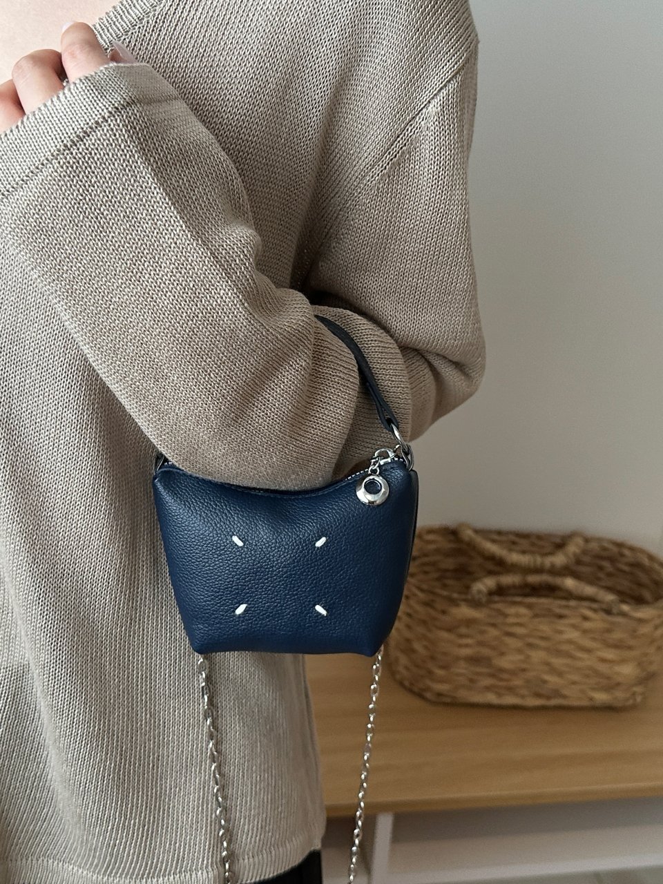 Mini Blue Crossbody Bag