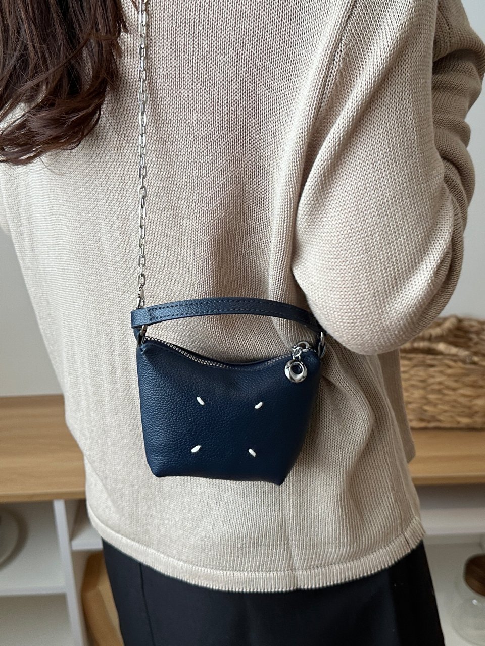 Mini Blue Crossbody Bag