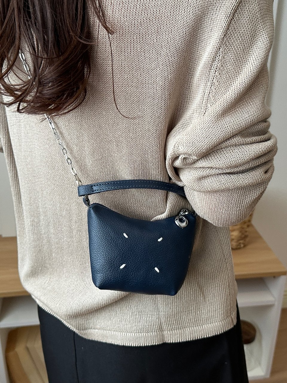 Mini Blue Crossbody Bag