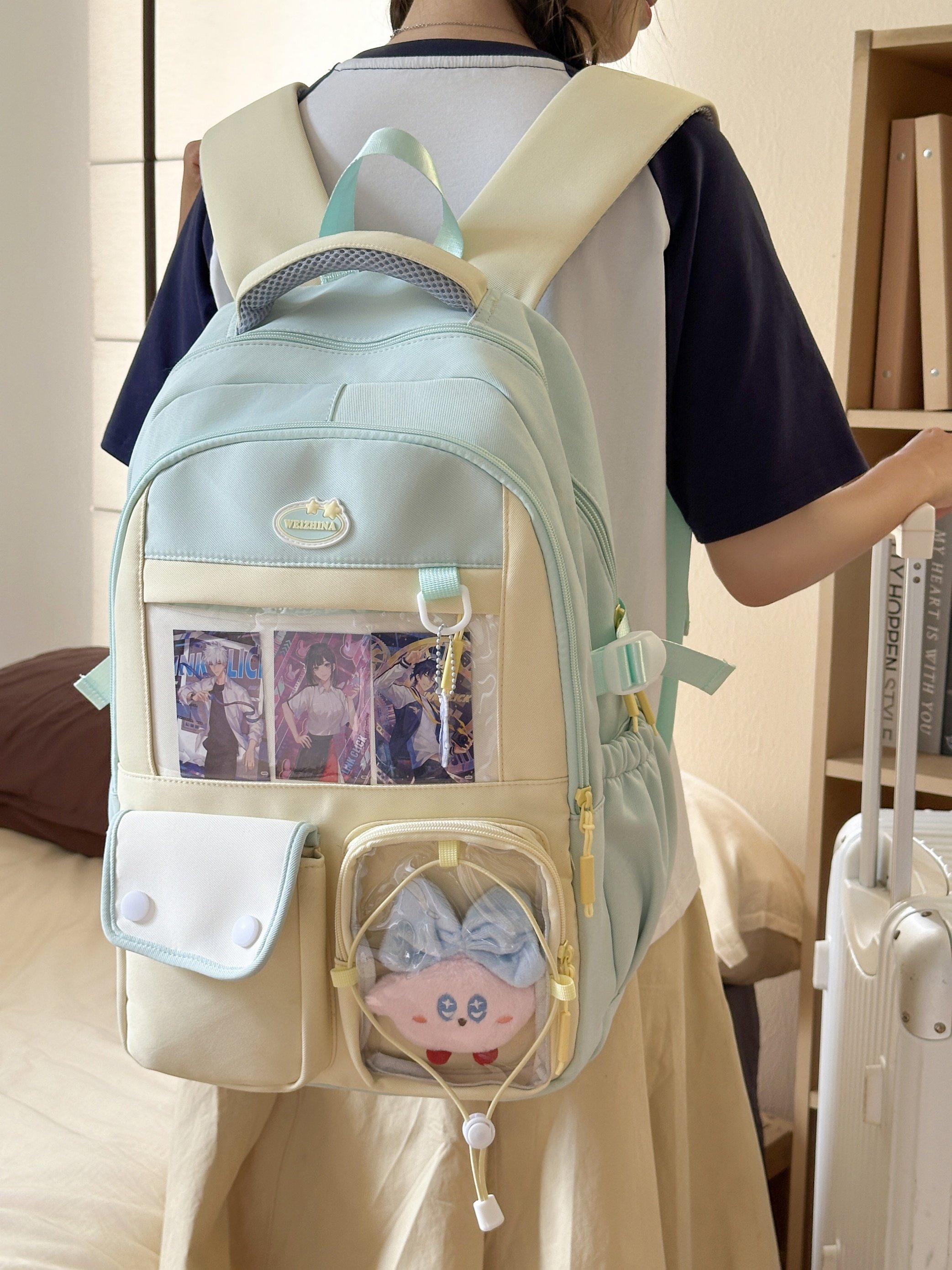 Green Plain Backpack
