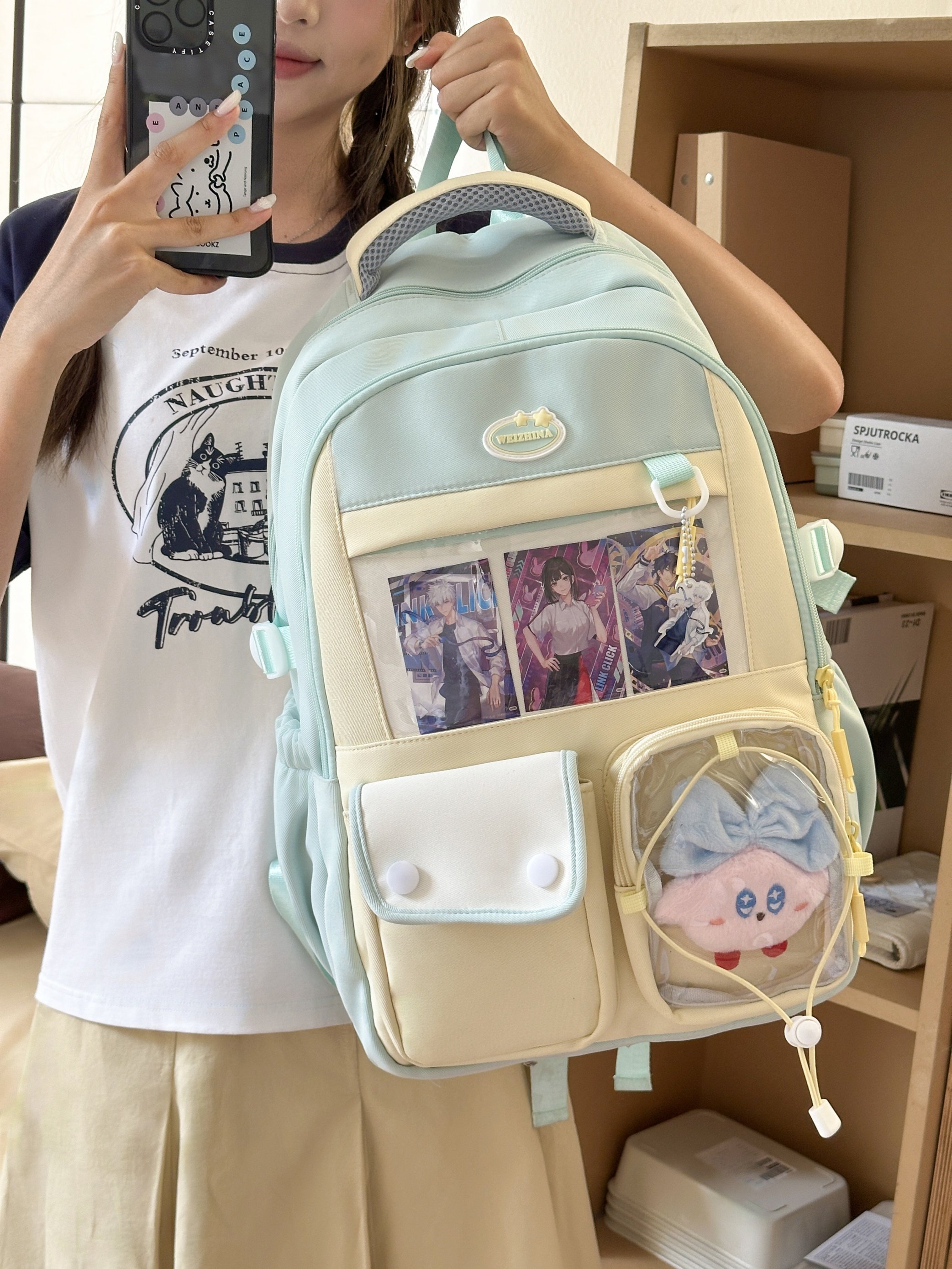 Green Plain Backpack
