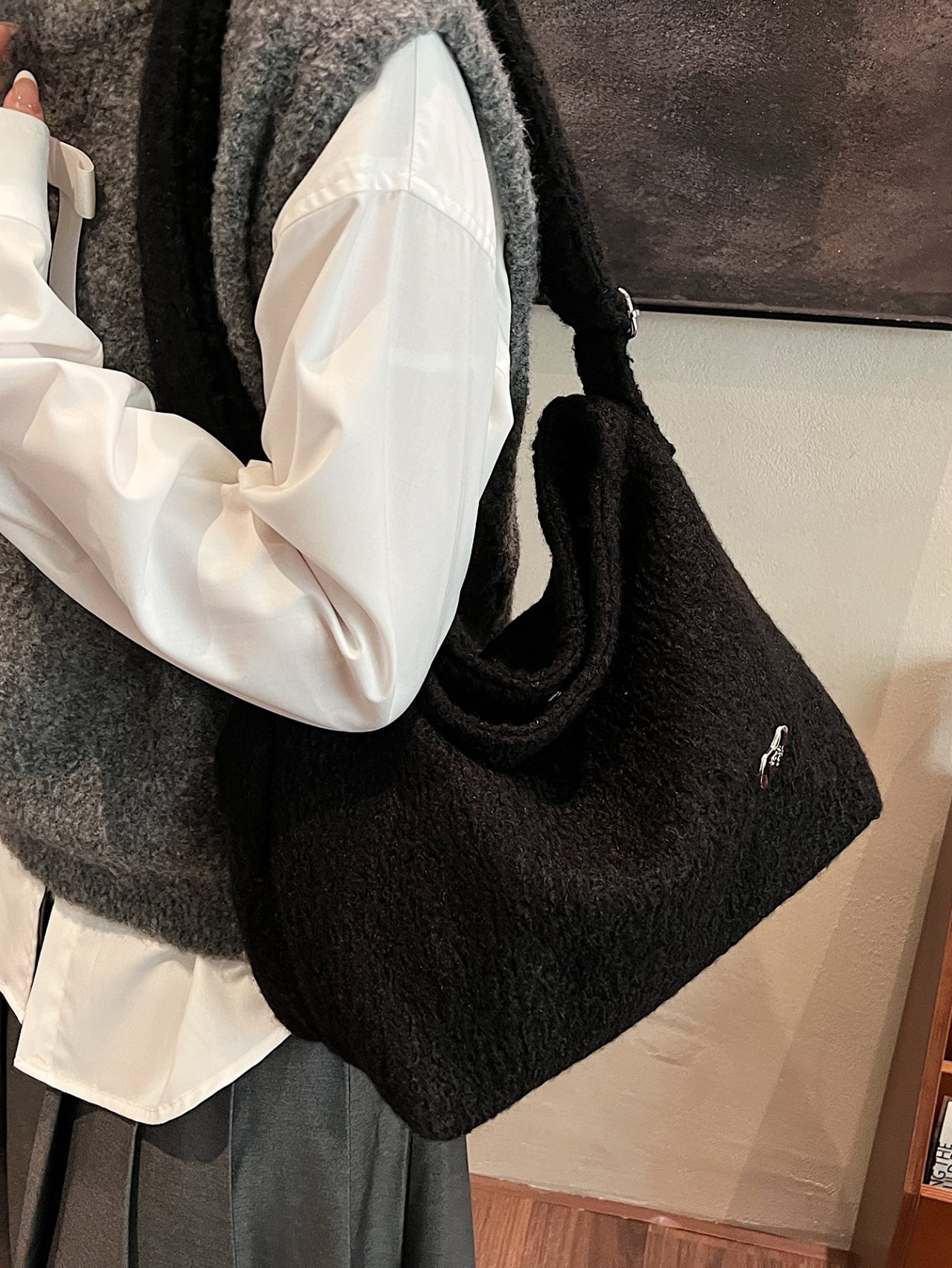 Black Crossbody Shoulder Bag