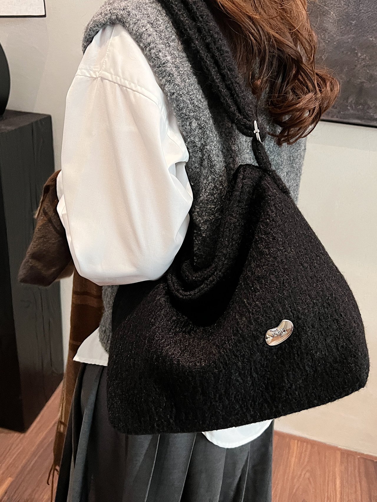 Black Crossbody Shoulder Bag
