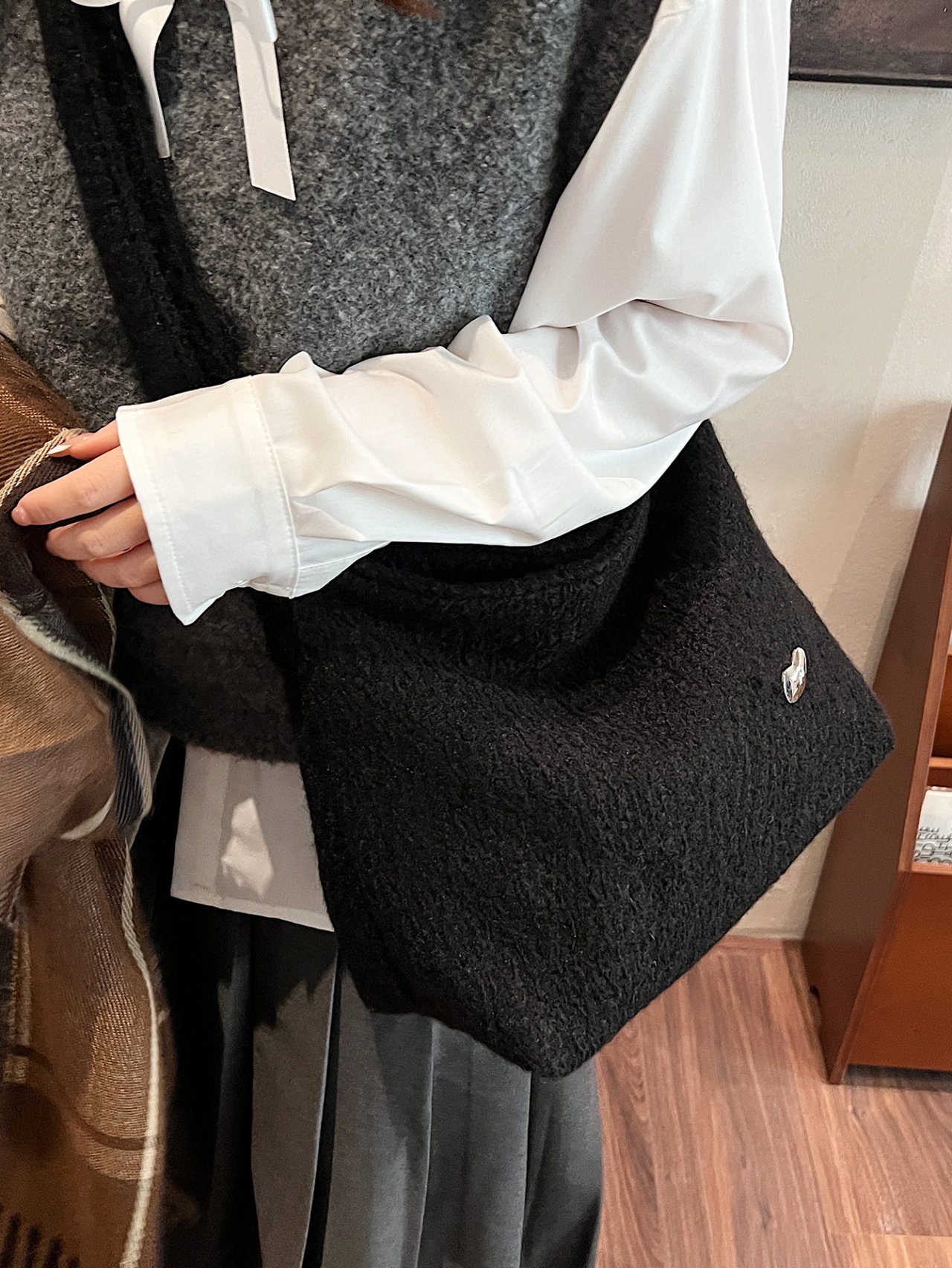 Black Crossbody Shoulder Bag