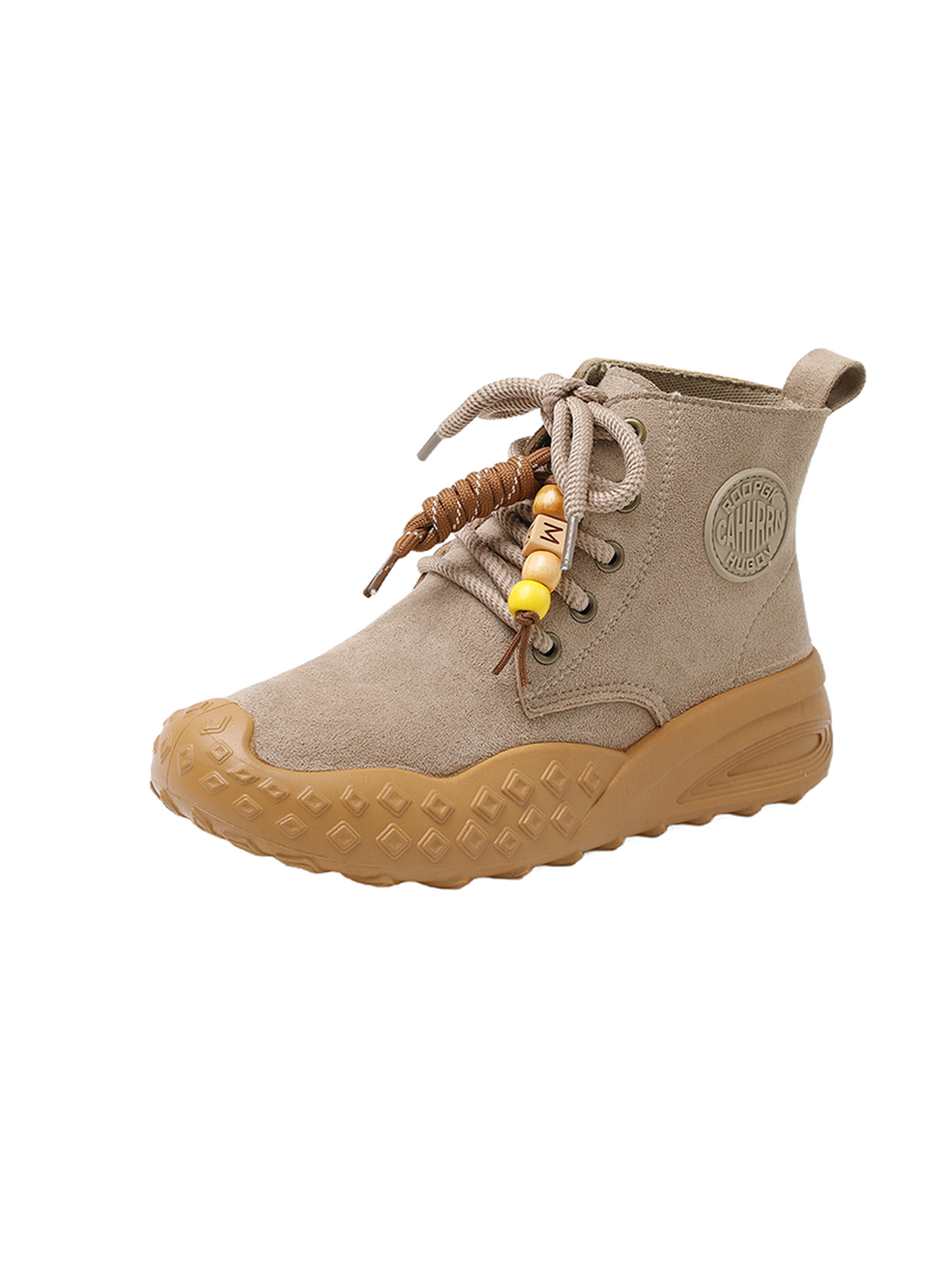 Beige Suede Ankle Boots