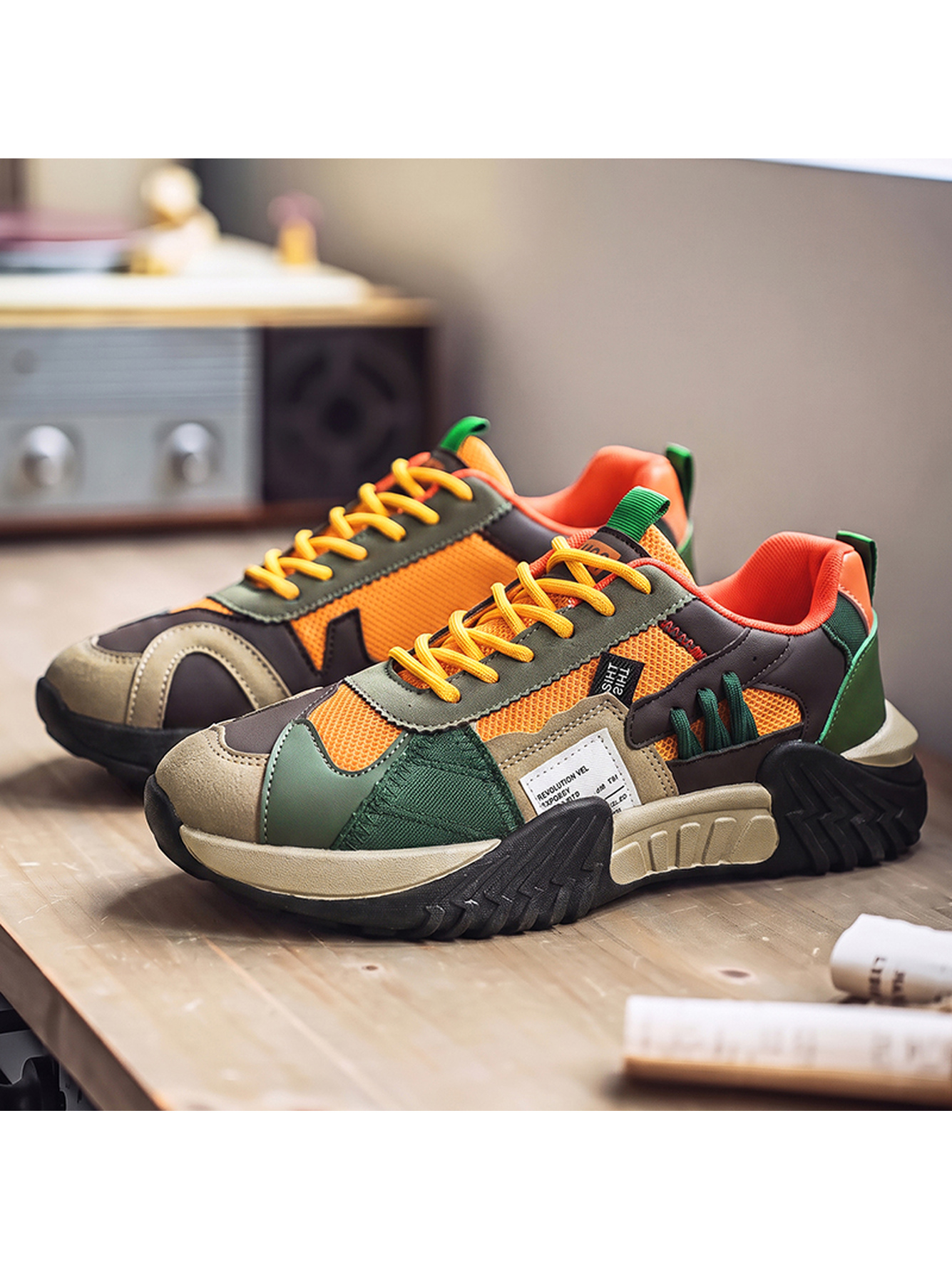 Men Multi-Color Athletic Sneakers
