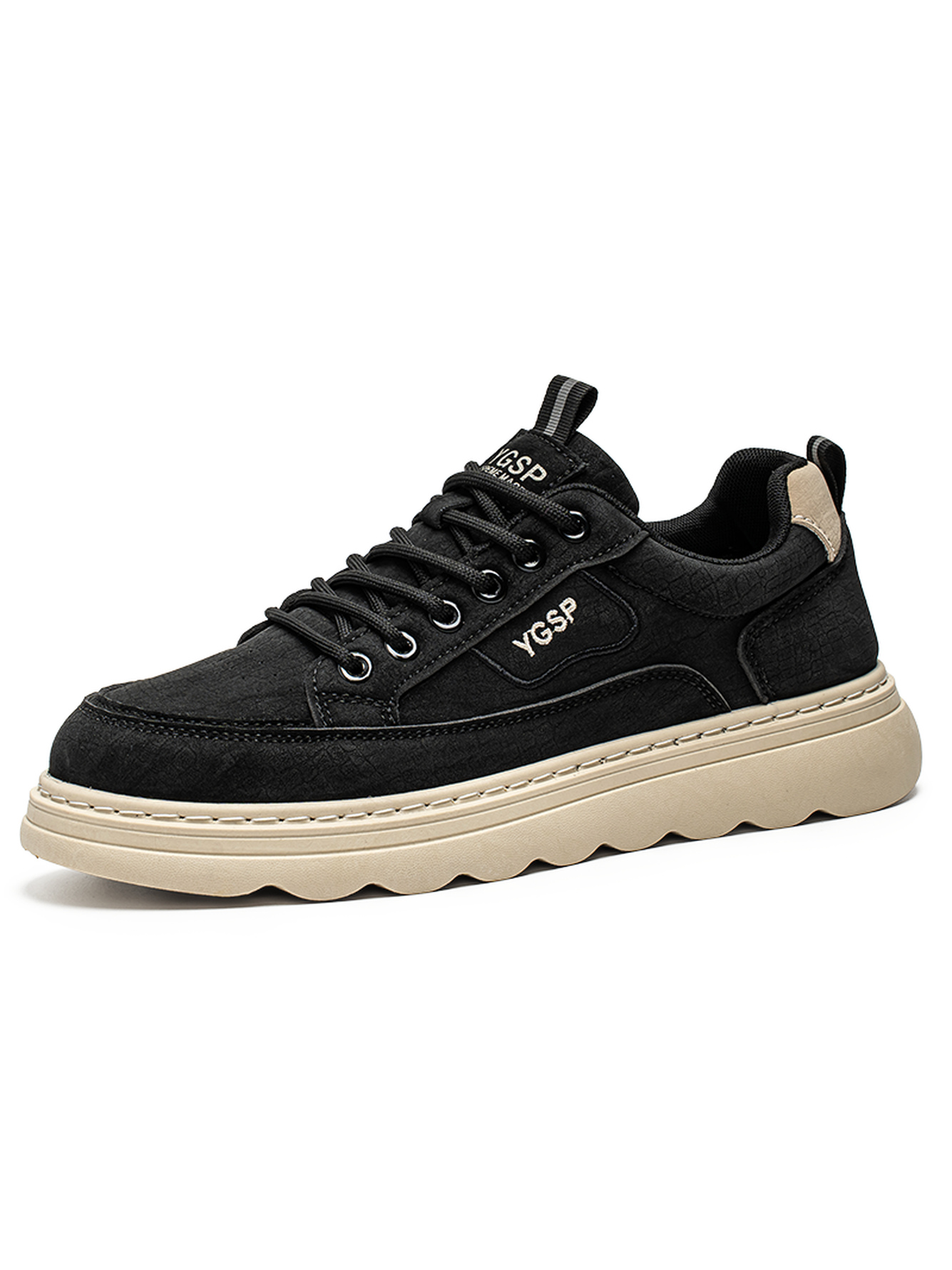 Men Black Casual Sports Sneakers