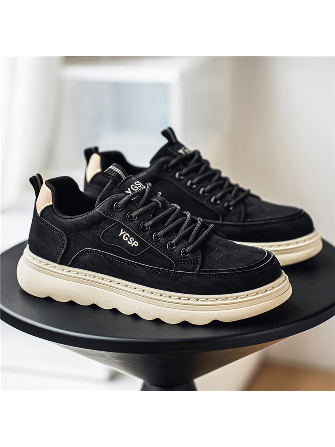 Men Black Casual Sports Sneakers