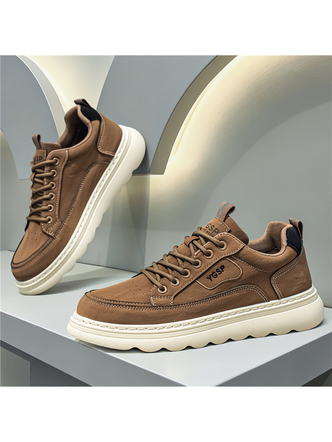 Men Brown Casual Sneakers
