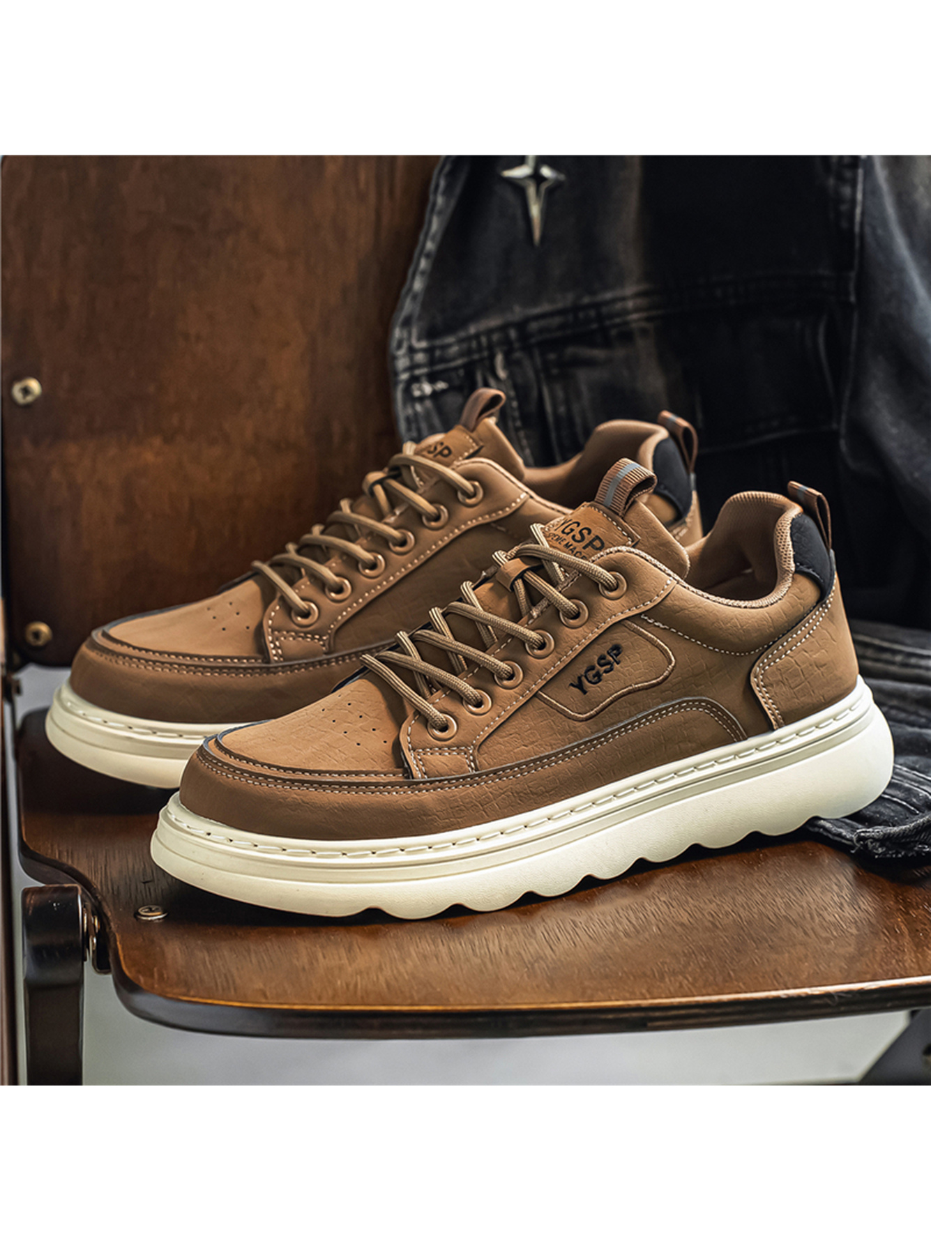 Men Brown Casual Sneakers